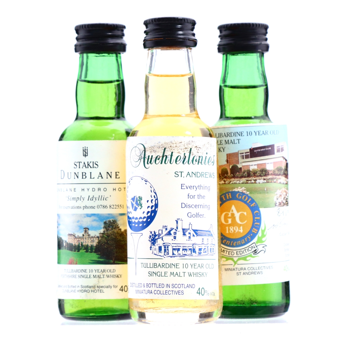 Tullibardine Miniature x 3