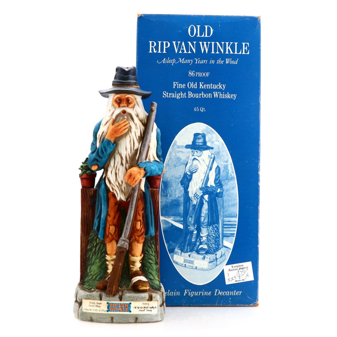 Old Rip Van Winkle 7 Year Old Third Design Decanter 1977