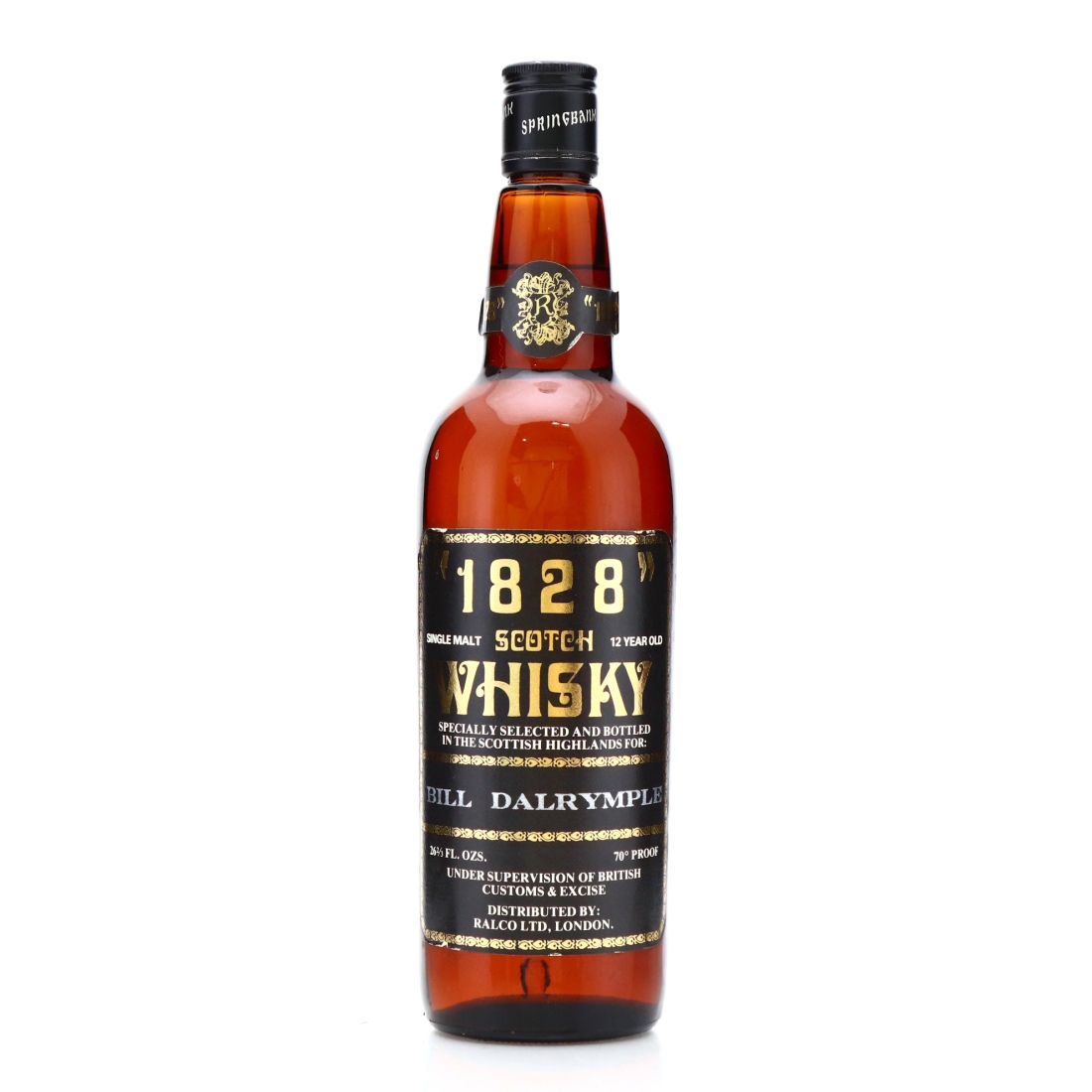 Springbank \"1828\" 12 Year Old Private Bottling 1970s / Bill Dalrymple