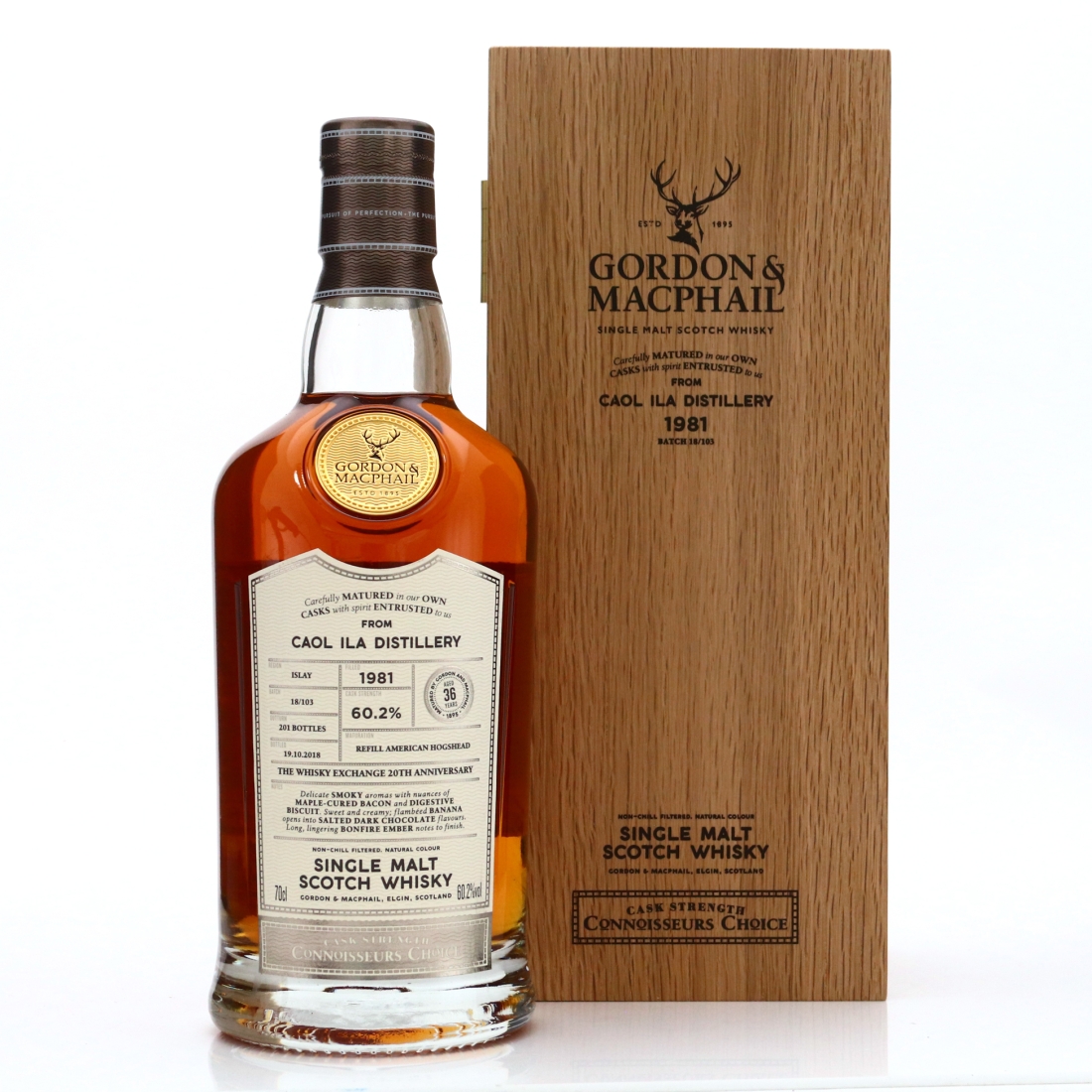 Caol Ila 1981 Gordon and MacPhail 36 Year Old / TWE 20th Anniversary