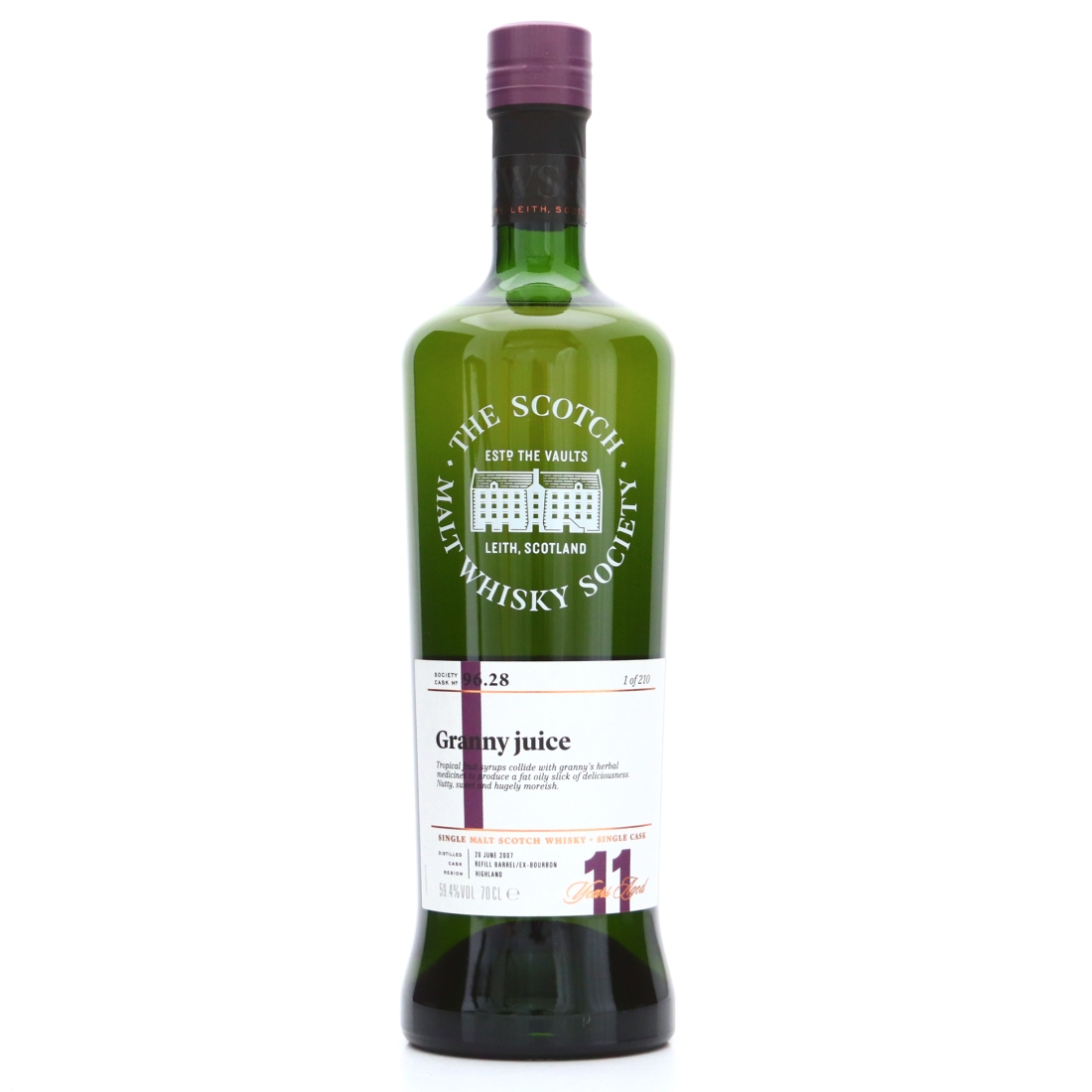 Glendronach 2007 SMWS 11 Year Old 96.28