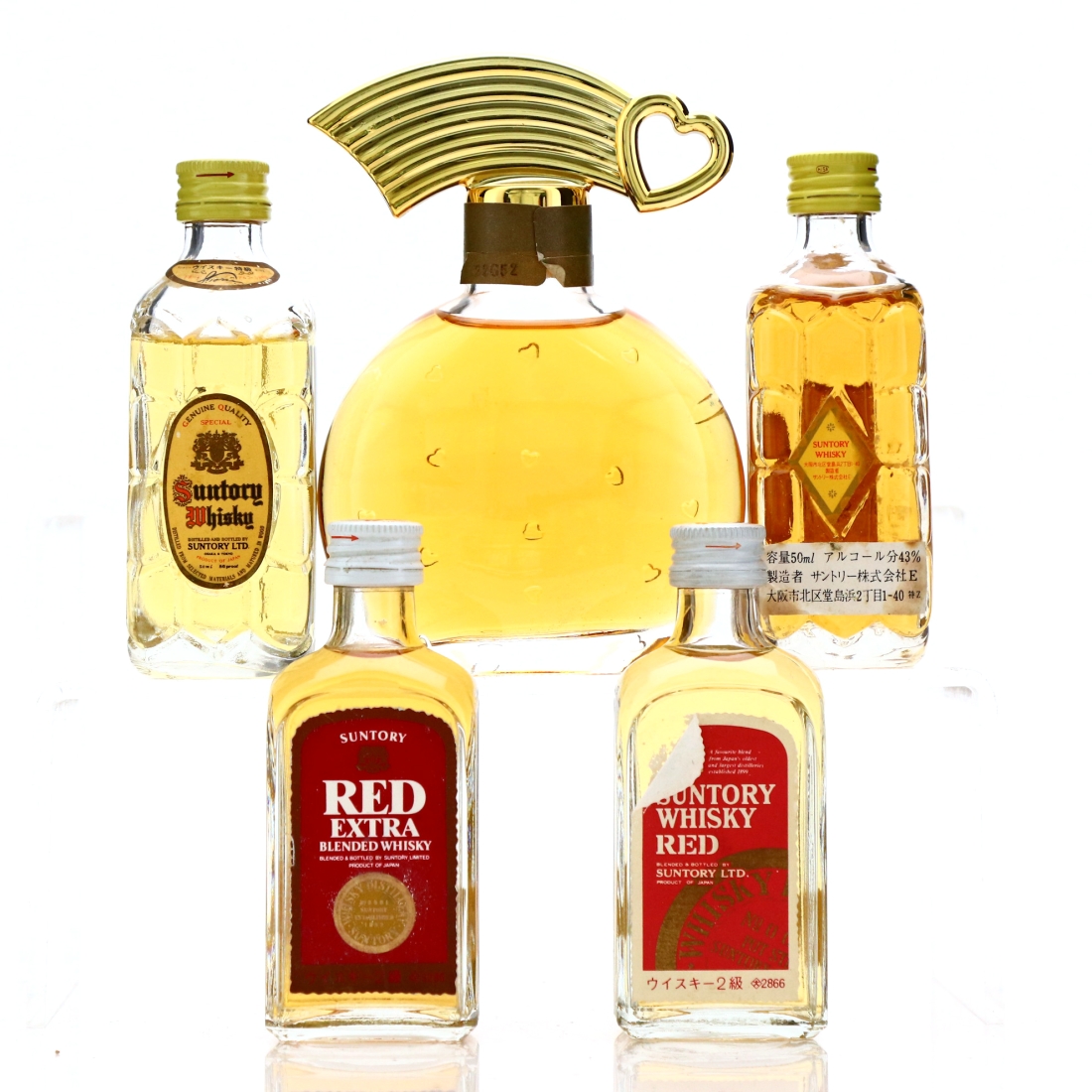 Suntory & Nikka miniatures x 5