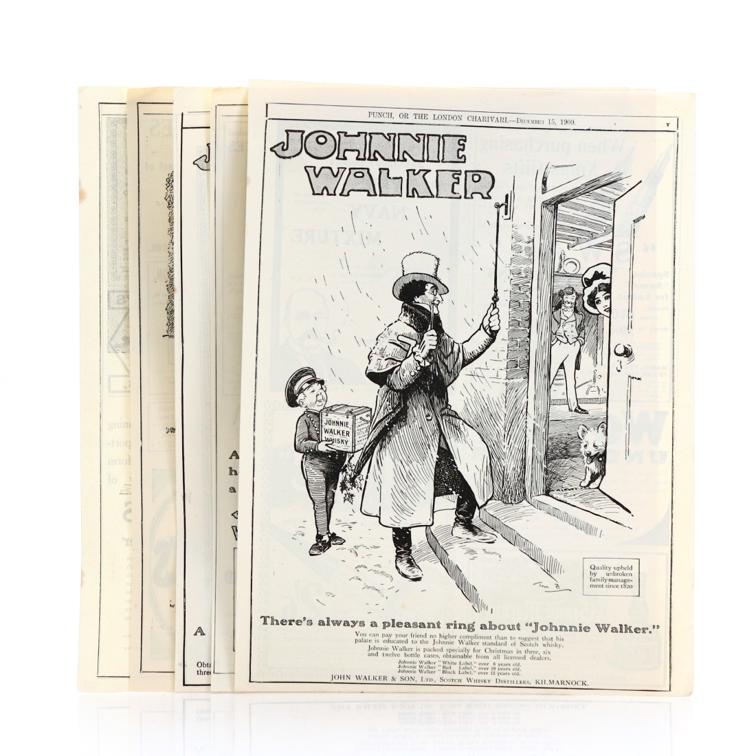 Johnnie Walker Advert - Punch, 1909 x 5