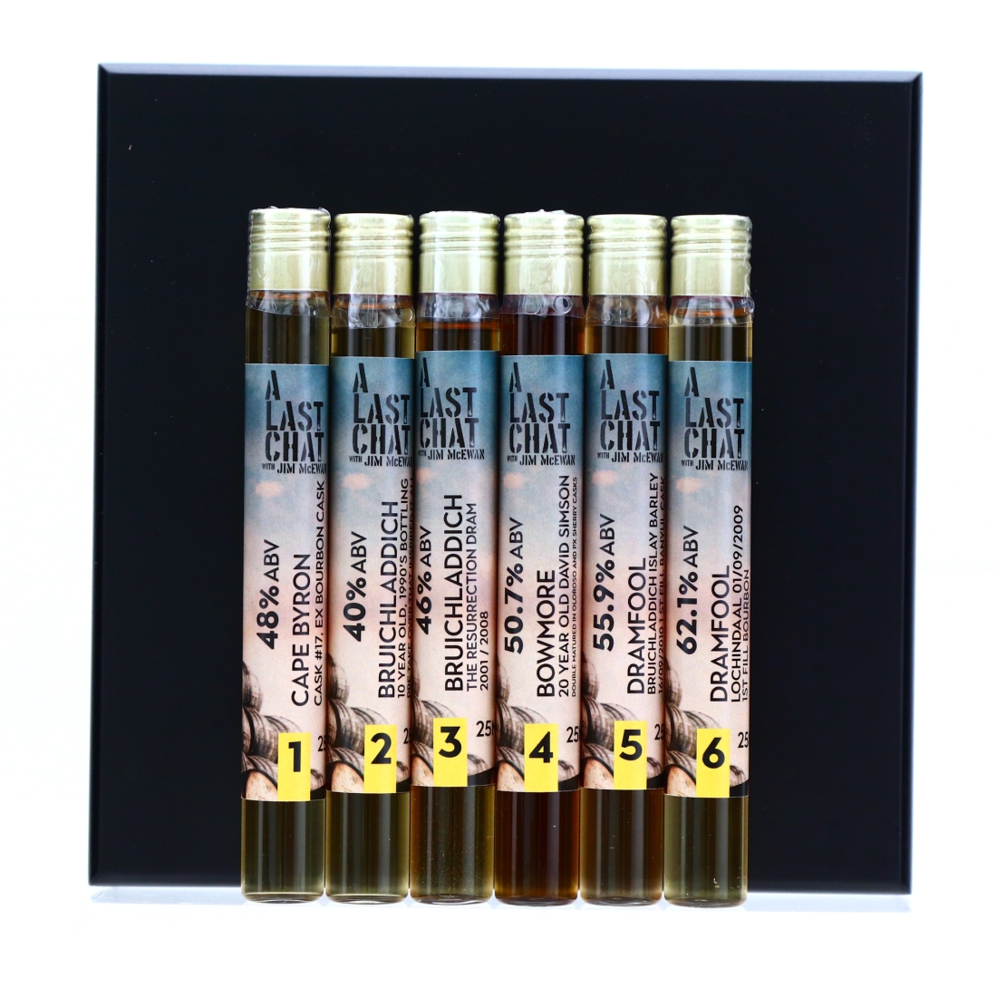 Water of Life Jim McEwan Gold Collection Samples x 6 