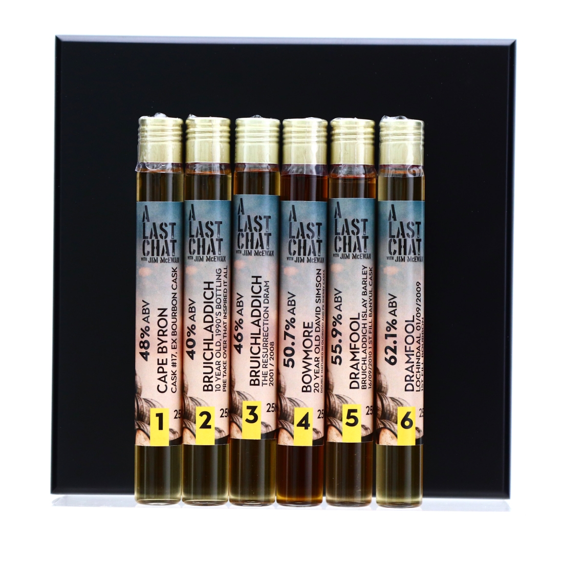 Water of Life Jim McEwan Gold Collection Samples x 6