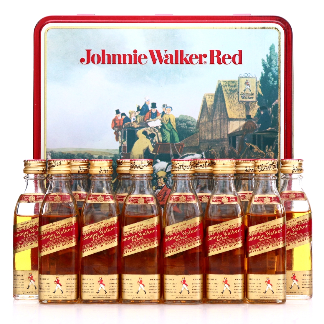 Johnnie Walker Red Label Miniature x 12 1984 / US Import
