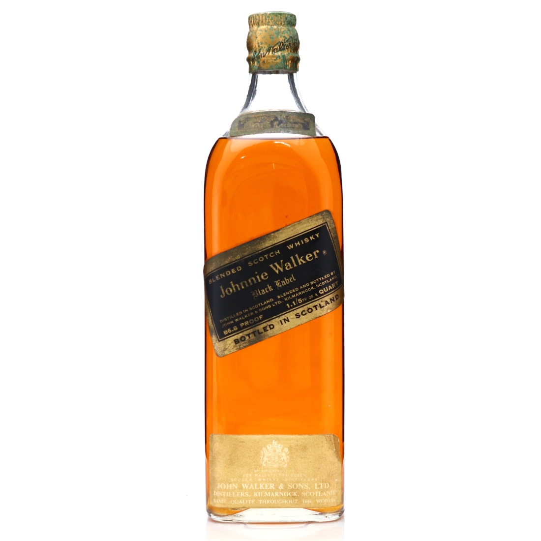 Johnnie Walker Black Label 1.1/5th Quart 1960/70s