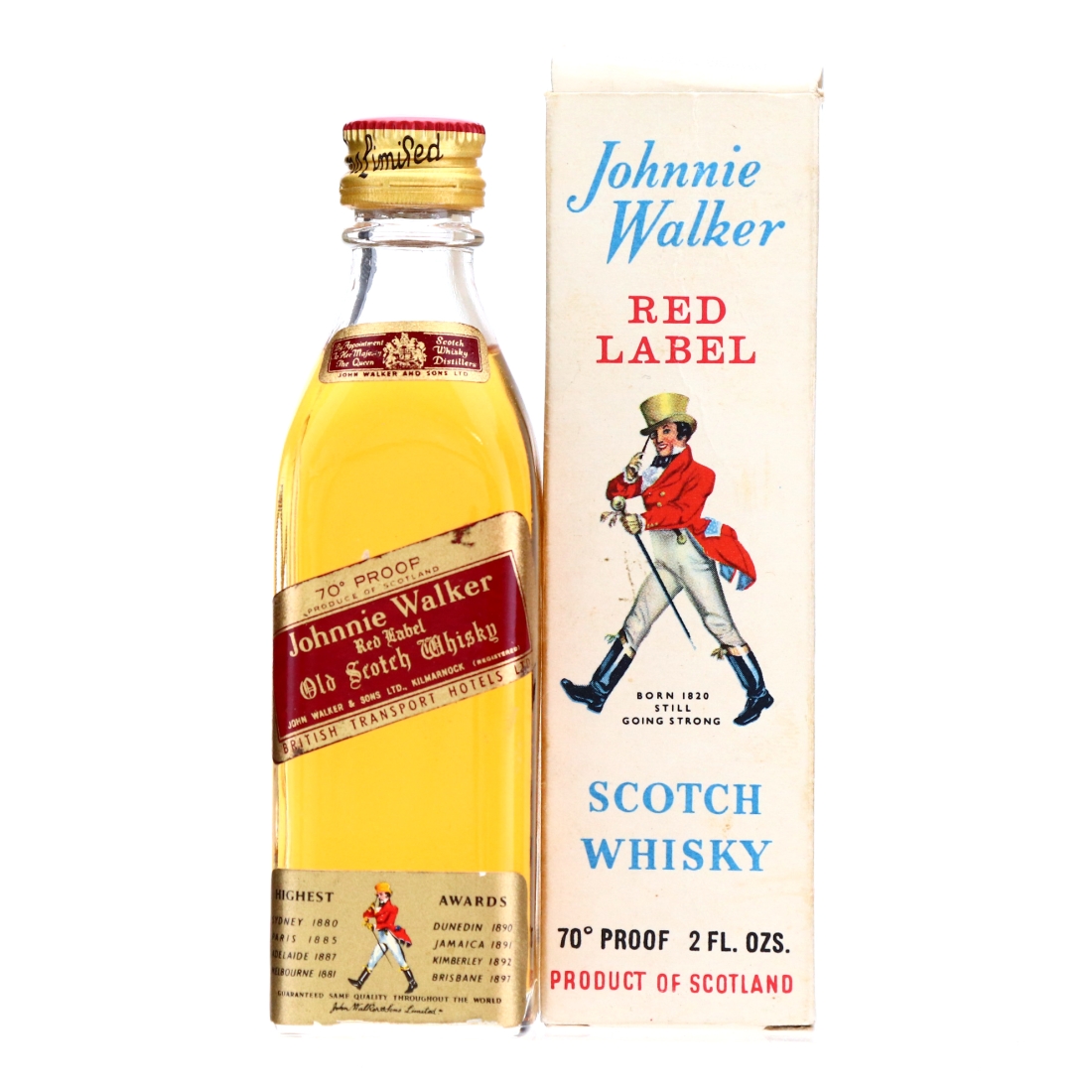 Johnnie Walker Red Label Miniature 1960s