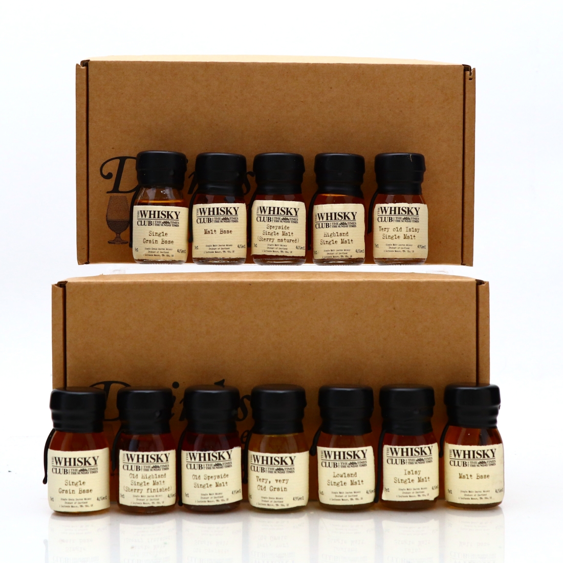 Sunday Times Whisky Club Drinks by the Dram Samples x 12 / Blending Set