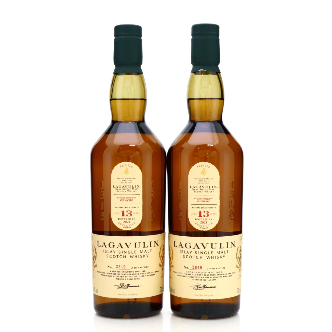 Lagavulin 13 Year Old Cask Strength / Feis Ile 2021 2 x 70cl