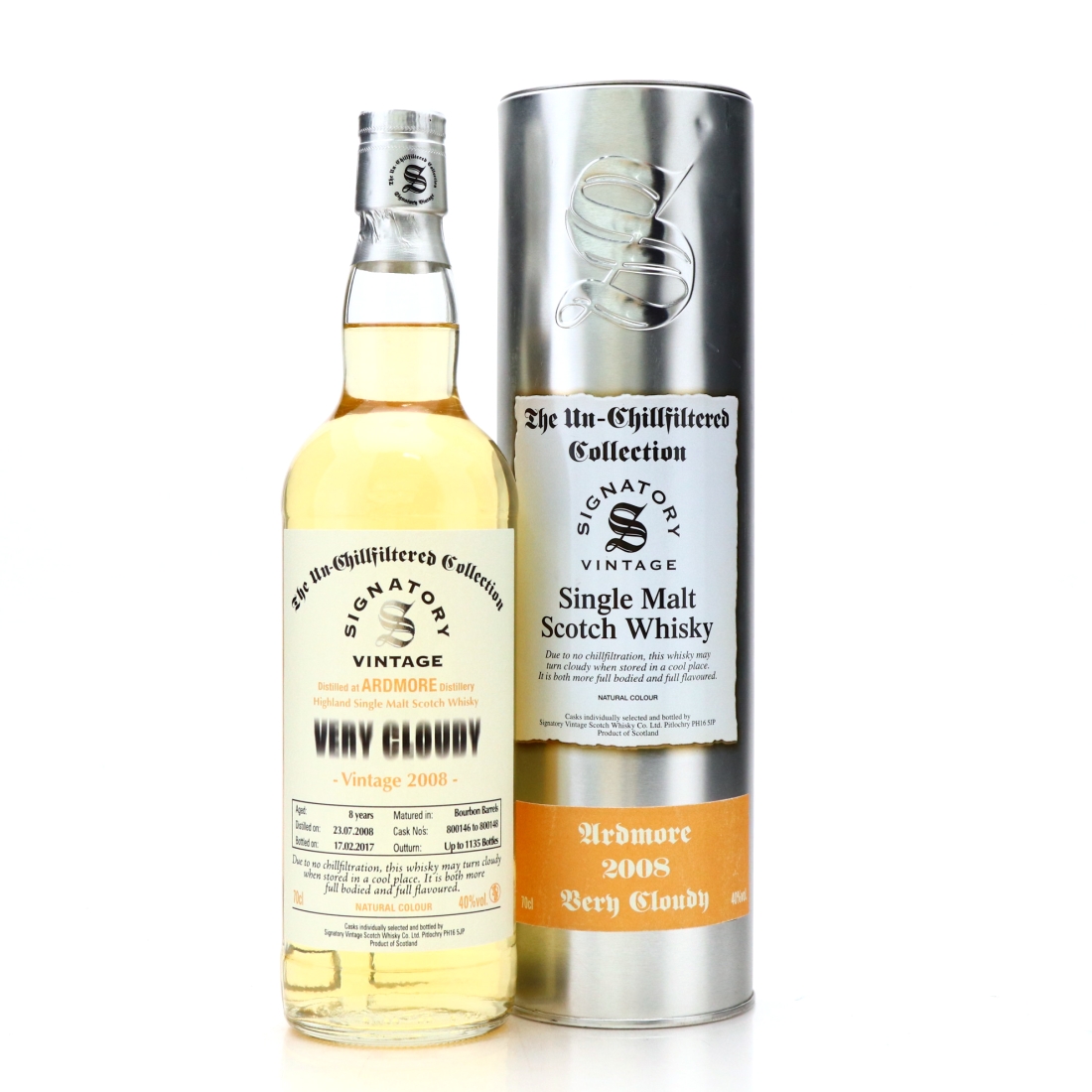 Ardmore 2008 Signatory Vintage 8 Year Old Very Cloudy