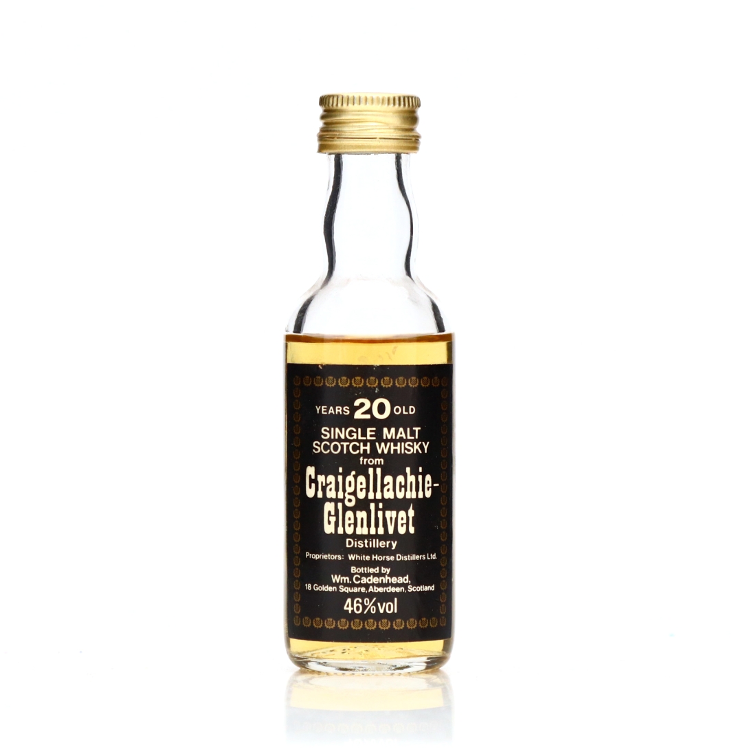 Craigellachie 20 Year Old Cadenhead's Miniature 5cl 1980s