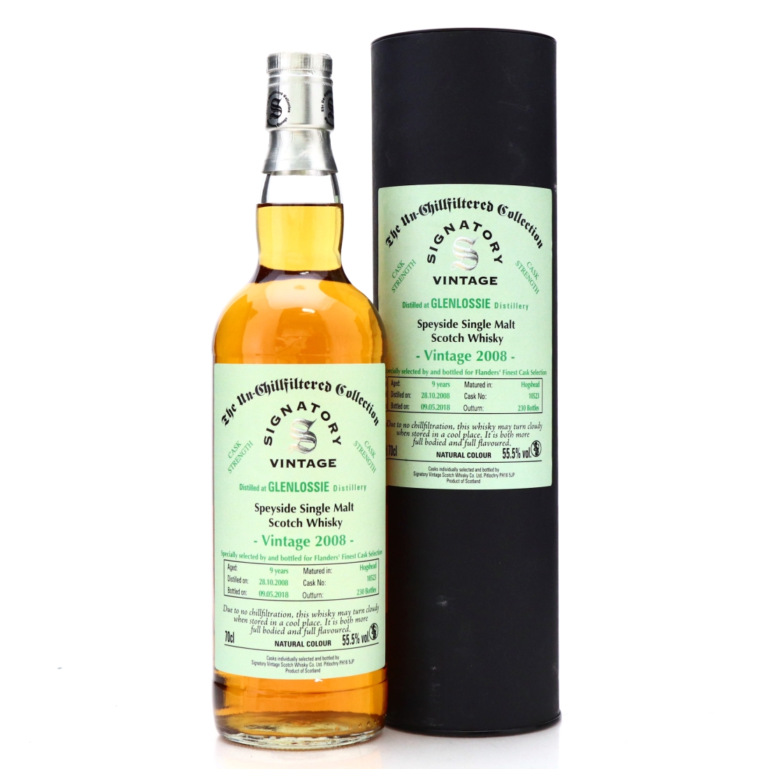 Glenlossie 2008 Signatory Vintage 9 Year Old / Flanders' Finest