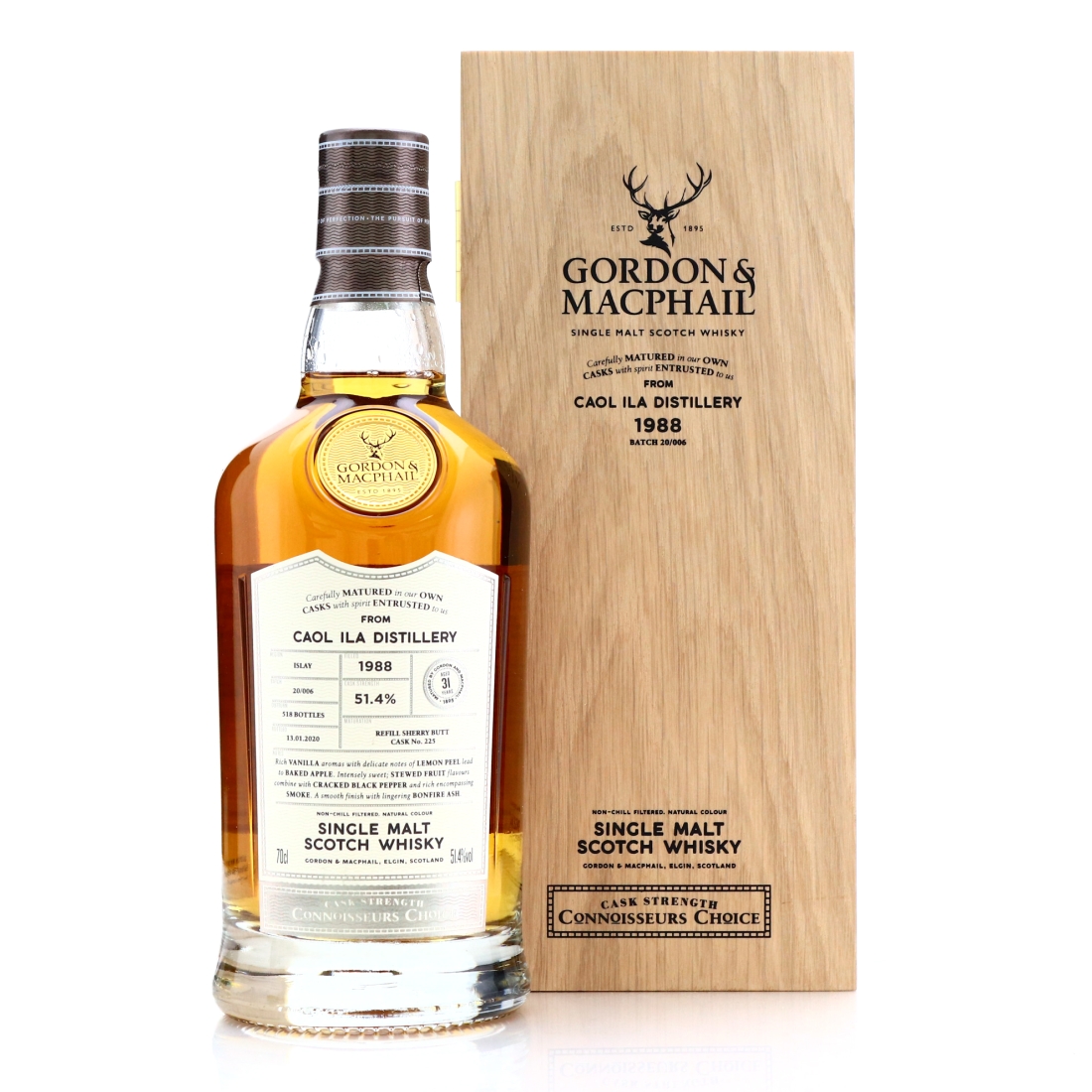 Caol Ila 1988 Gordon and MacPhail 31 Year Old Batch 20/006