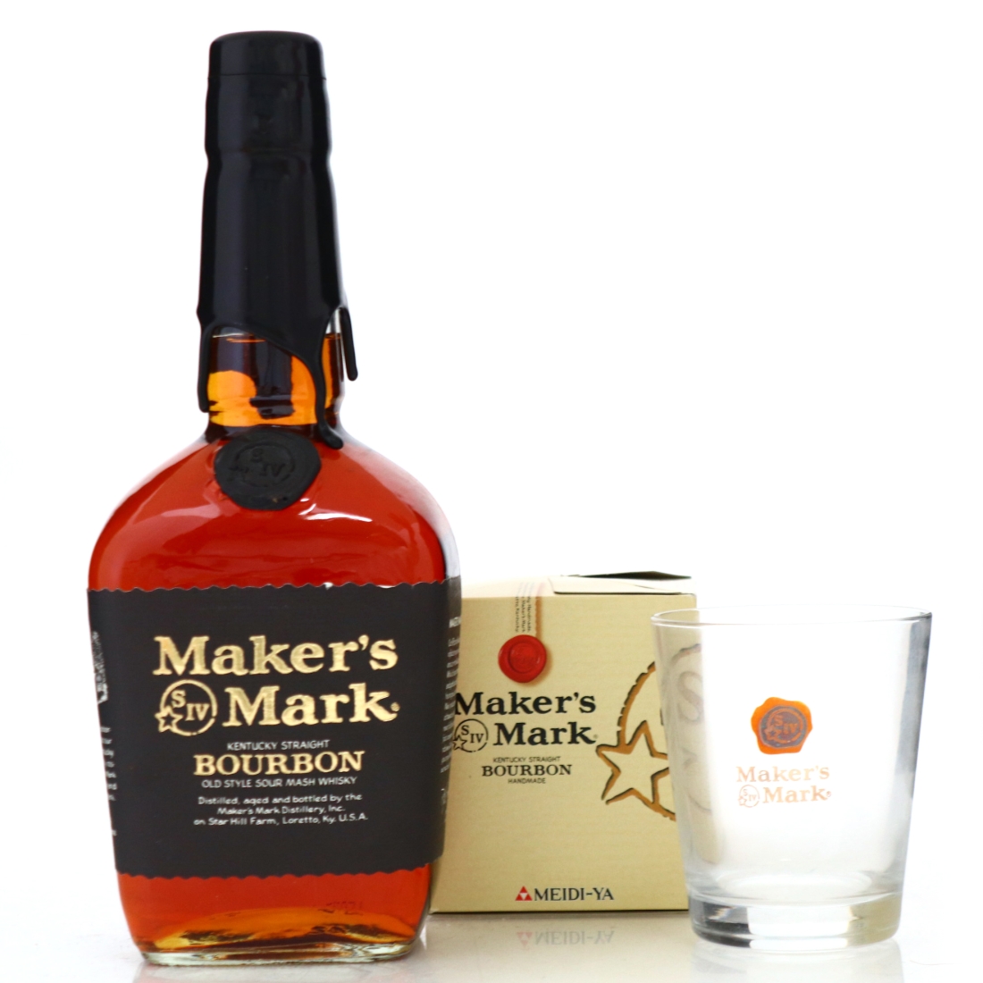 Maker's Mark Black Label Kentucky Straight Bourbon with Glass