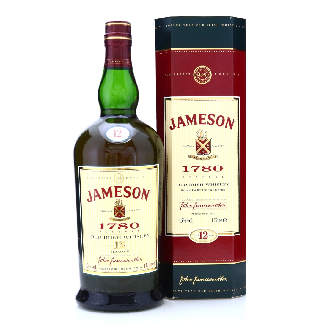Jameson '1780' Special Reserve 12 Year Old 1 Litre 1980s