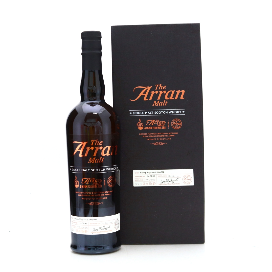 Arran 1996 Single Sherry Cask 18 Year Old #92 / Malt and Music Festival 2014