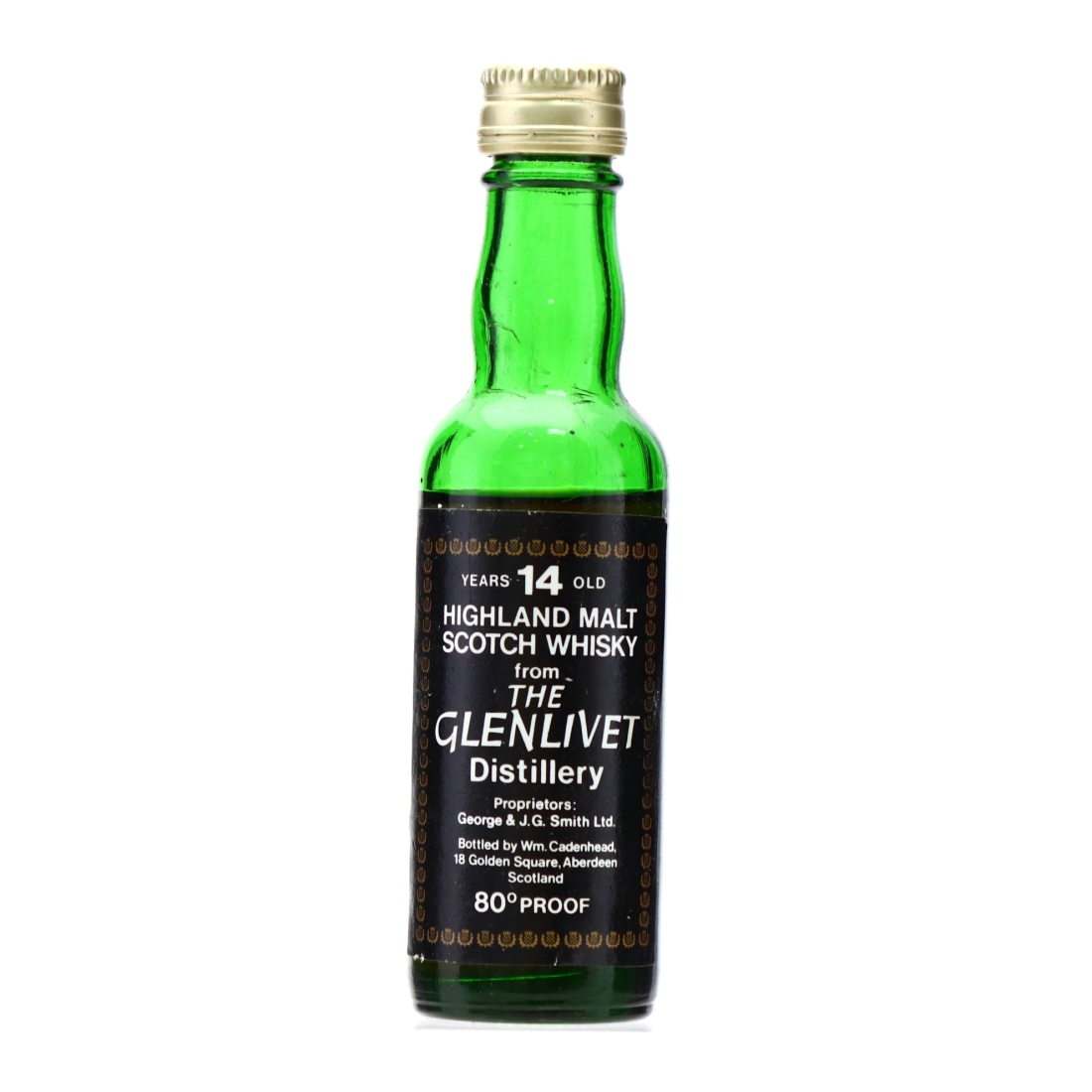 Glenlivet 14 Year Old Cadenhead's Miniature 1970s