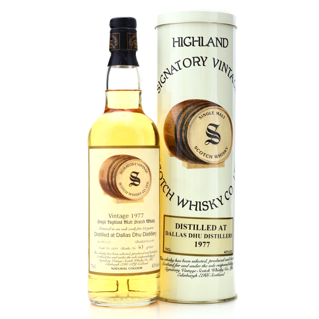 Dallas Dhu 1977 Signatory Vintage 22 Year Old