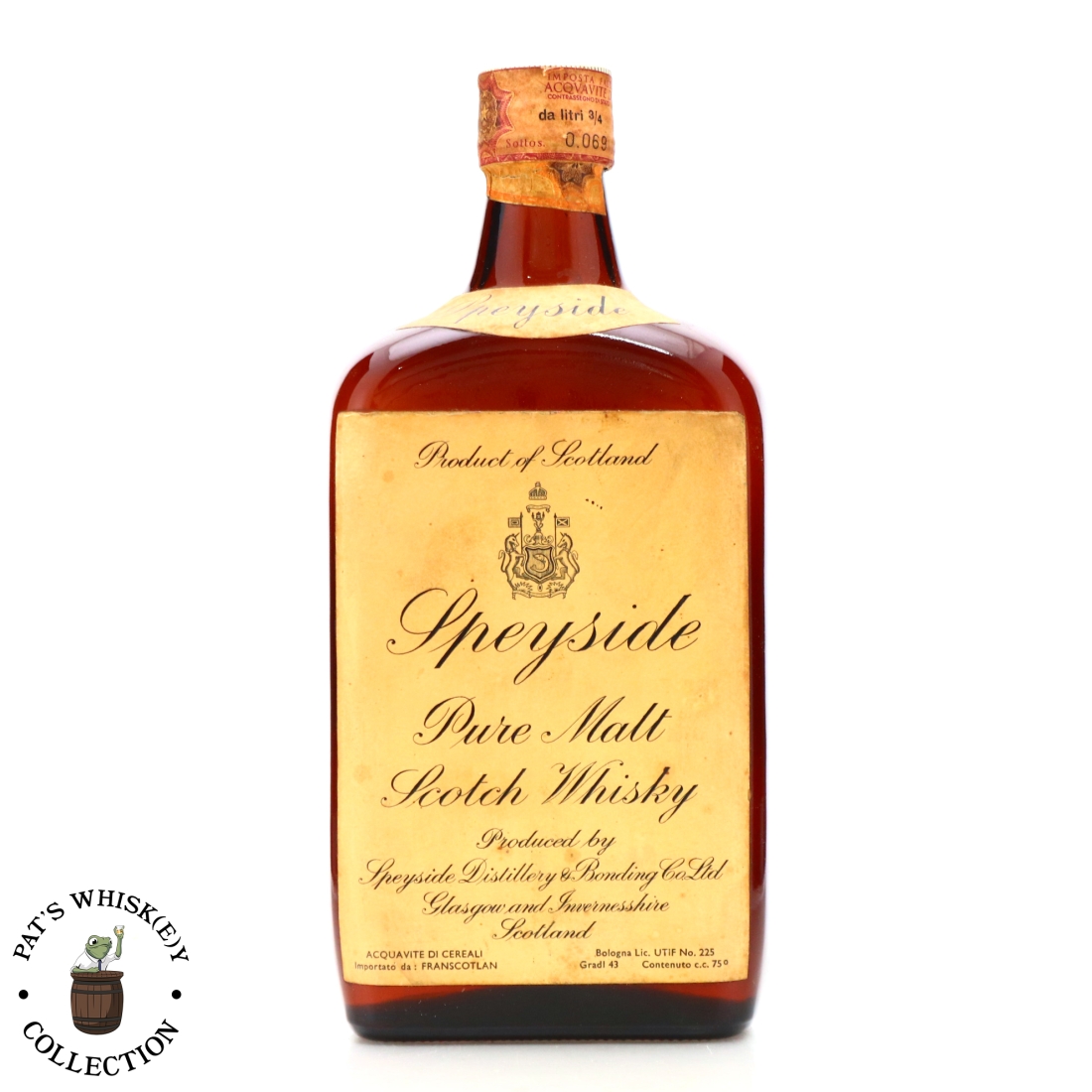 Speyside Pure Malt Scotch Whisky 1960s