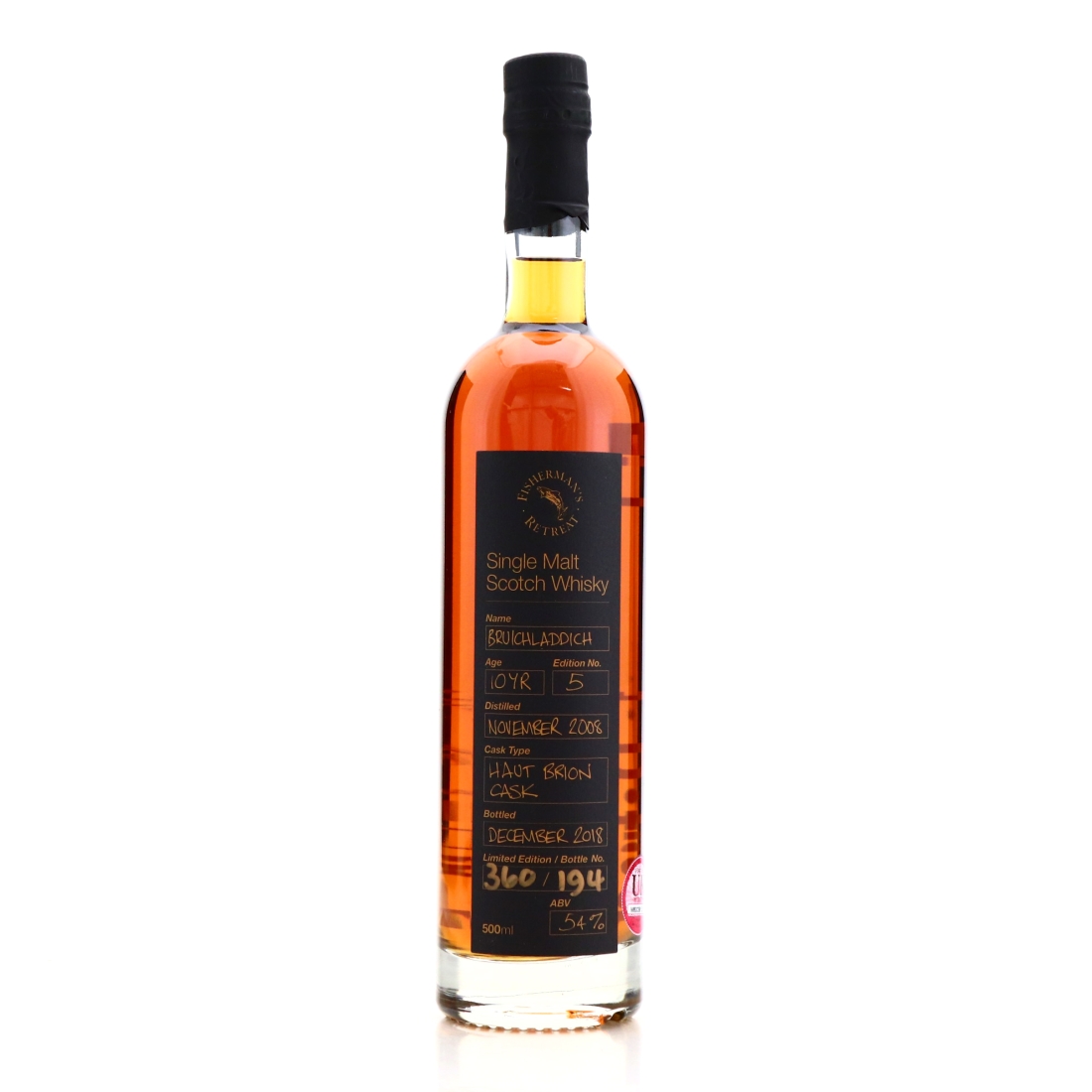 Bruichladdich 2008 Fisherman's Retreat 10 Year Old 50cl / Edition No.5