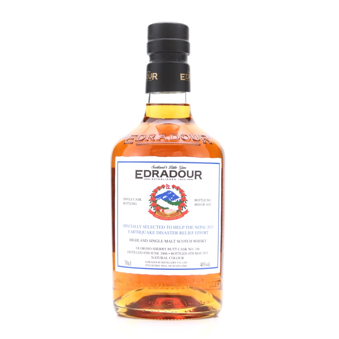 Edradour 2006 Single Cask / Nepal 2015 Earthquake