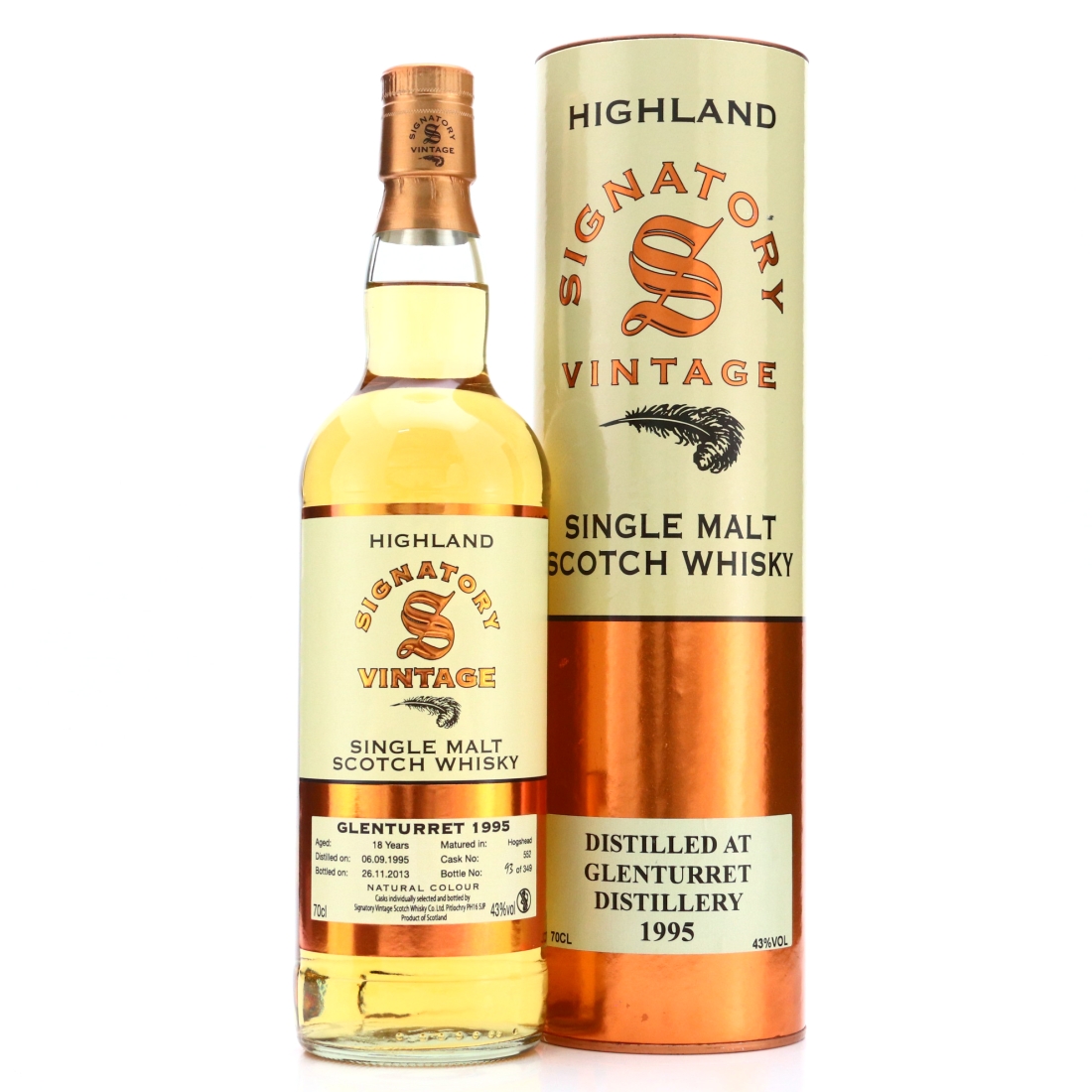 Glenturret 1995 Signatory Vintage 18 Year Old