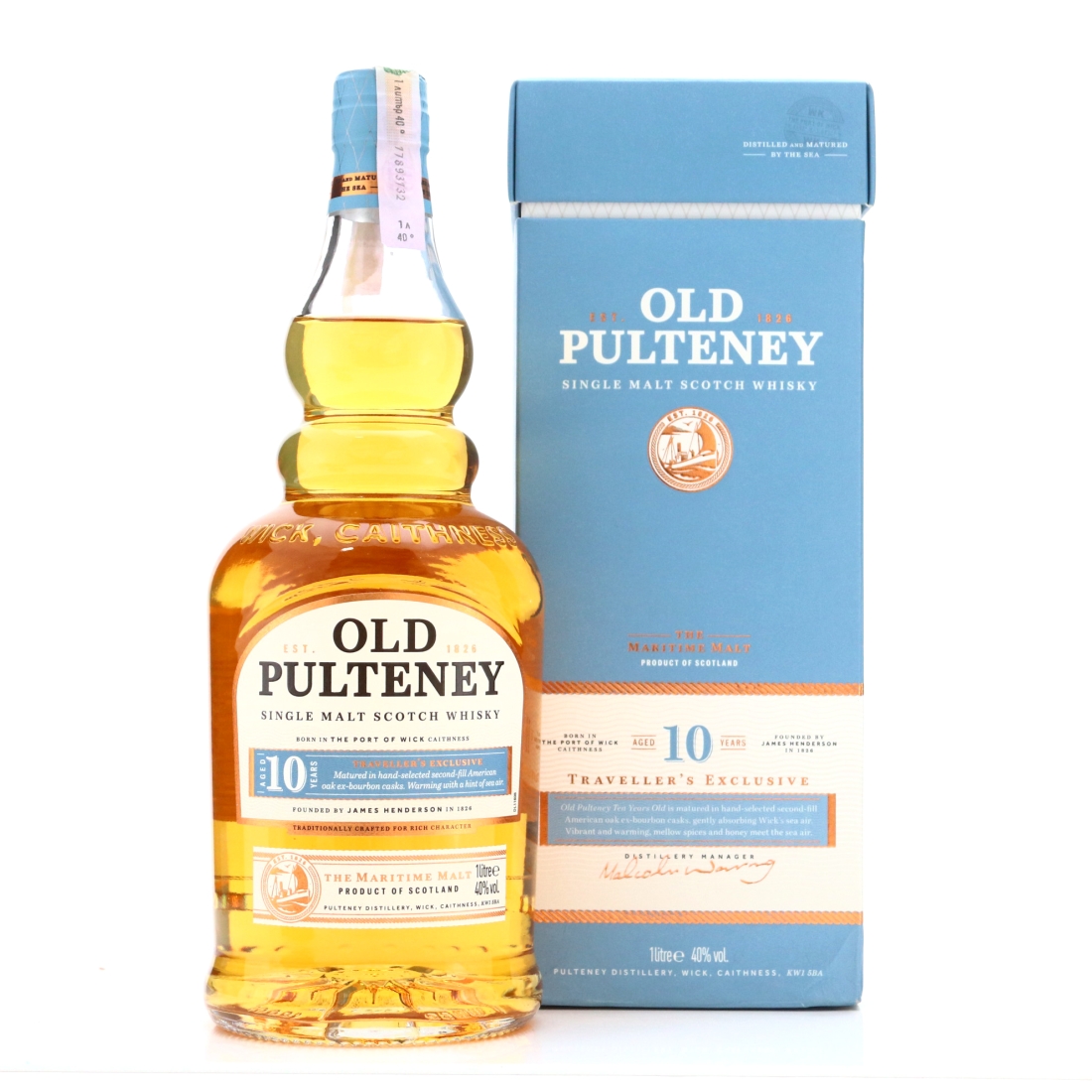 Old Pulteney 10 Year Old Traveller's Exclusive 1 Litre