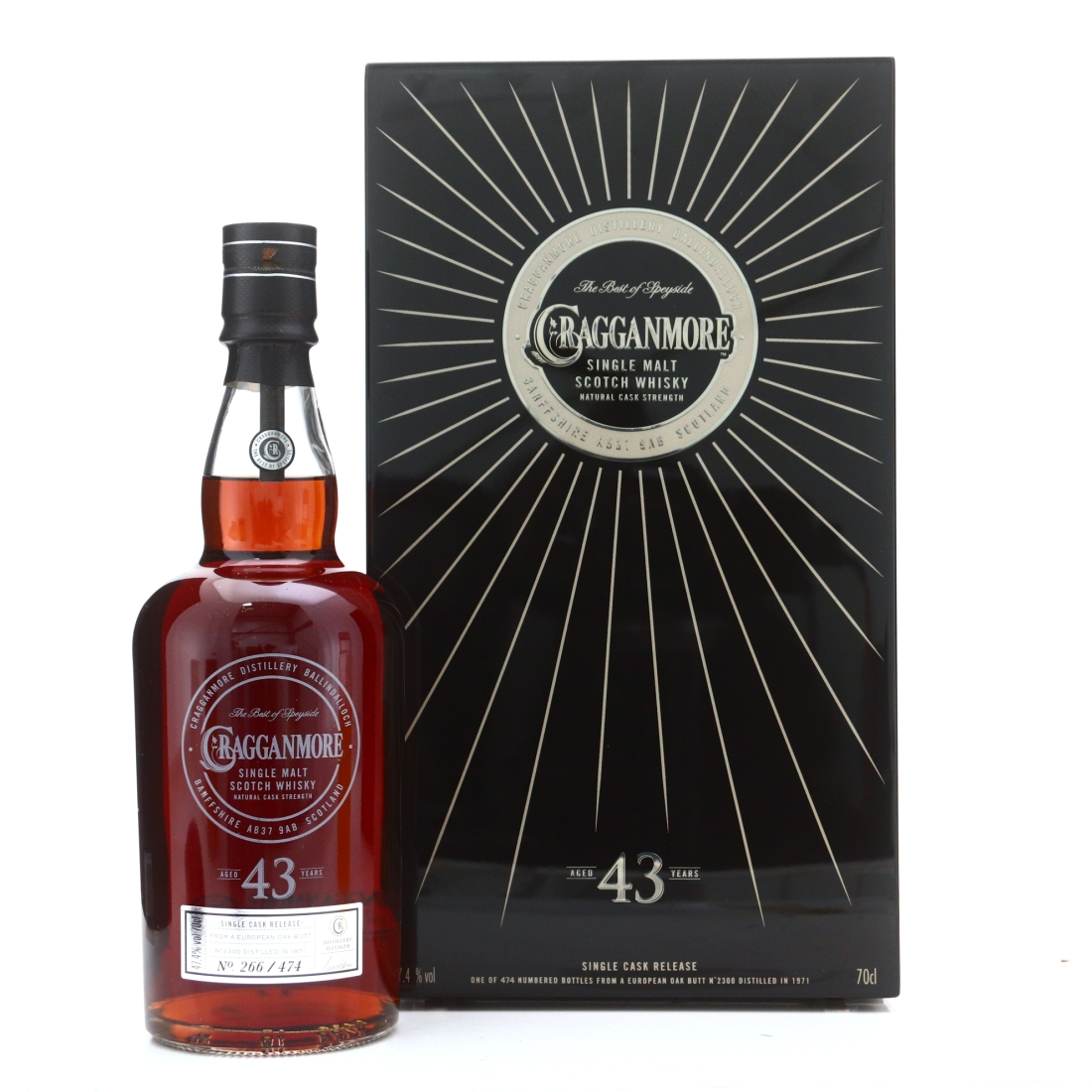 Cragganmore 1971 Single Cask 43  Year Old #2300