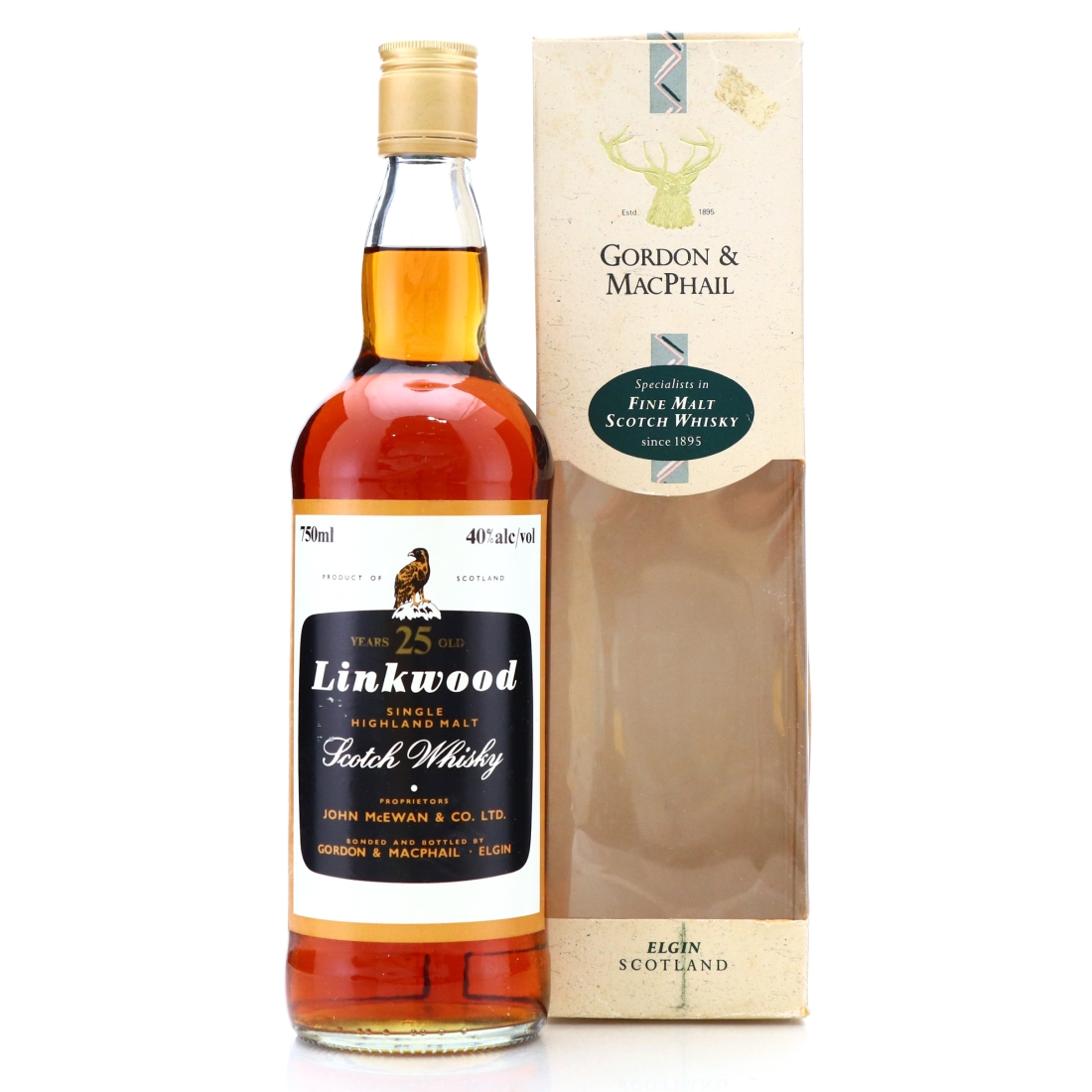 Linkwood 25 Year Old Gordon and MacPhail 75cl / US Import