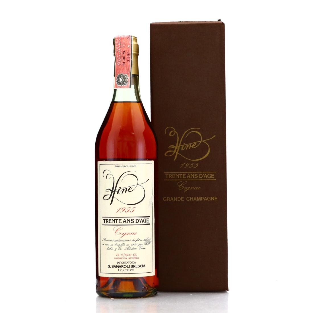 Hine 1955 Samaroli 30 Year Old Early Landed Cognac