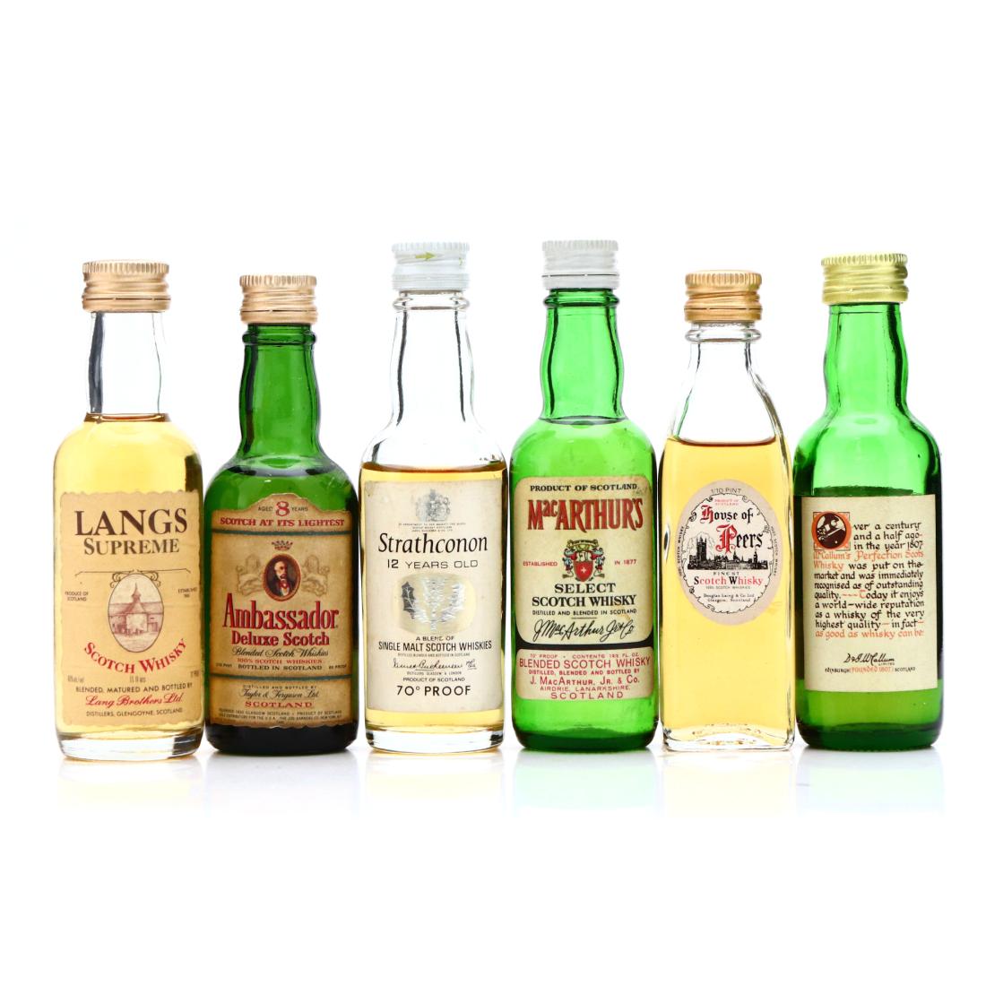 Scotch Whisky Miniatures x 6 1970/80s Whisky | Whisky Auctioneer