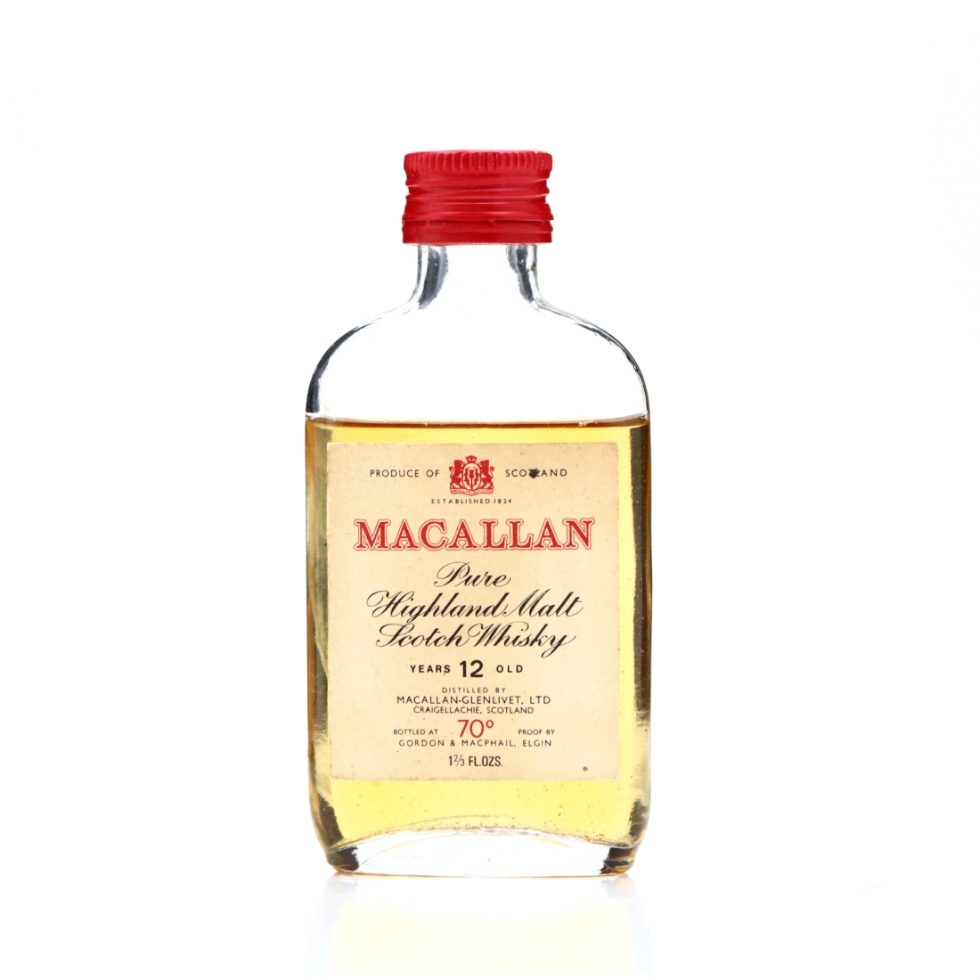 Macallan 12 Year Old 70 Proof Miniature