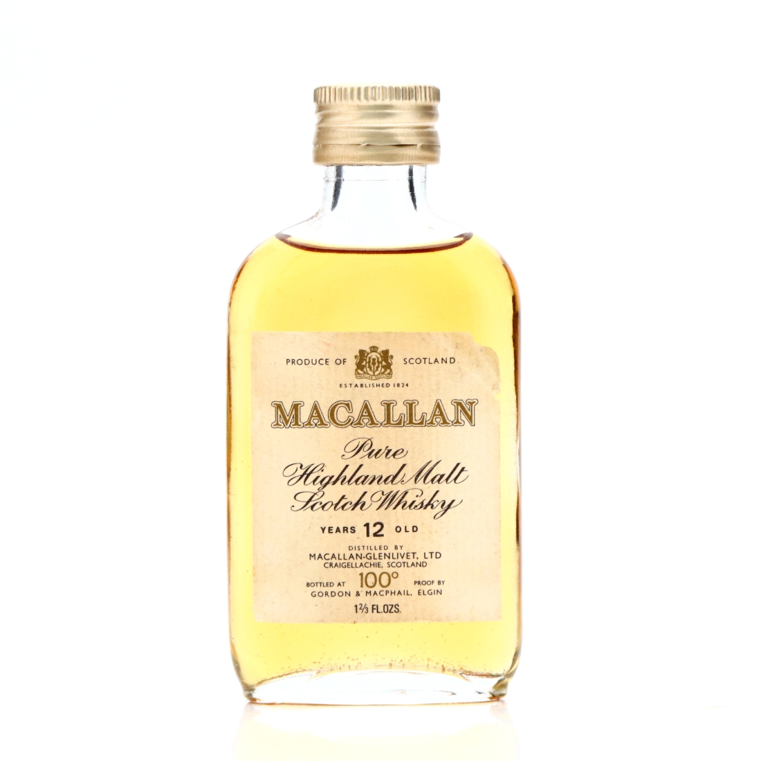 Macallan 12 Year Old 100 Proof Miniature
