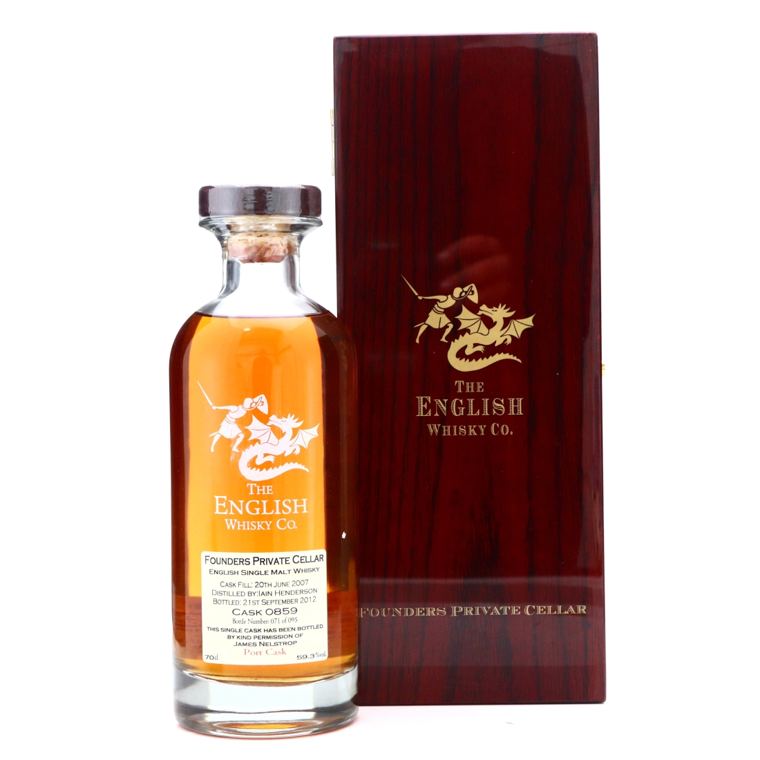 English Whisky Co 2007 Founders Private Cellar