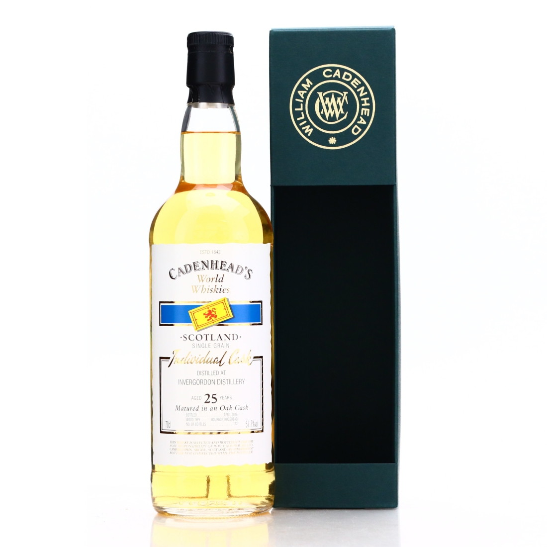 Invergordon 25 Year Old Cadenhead's World Whiskies
