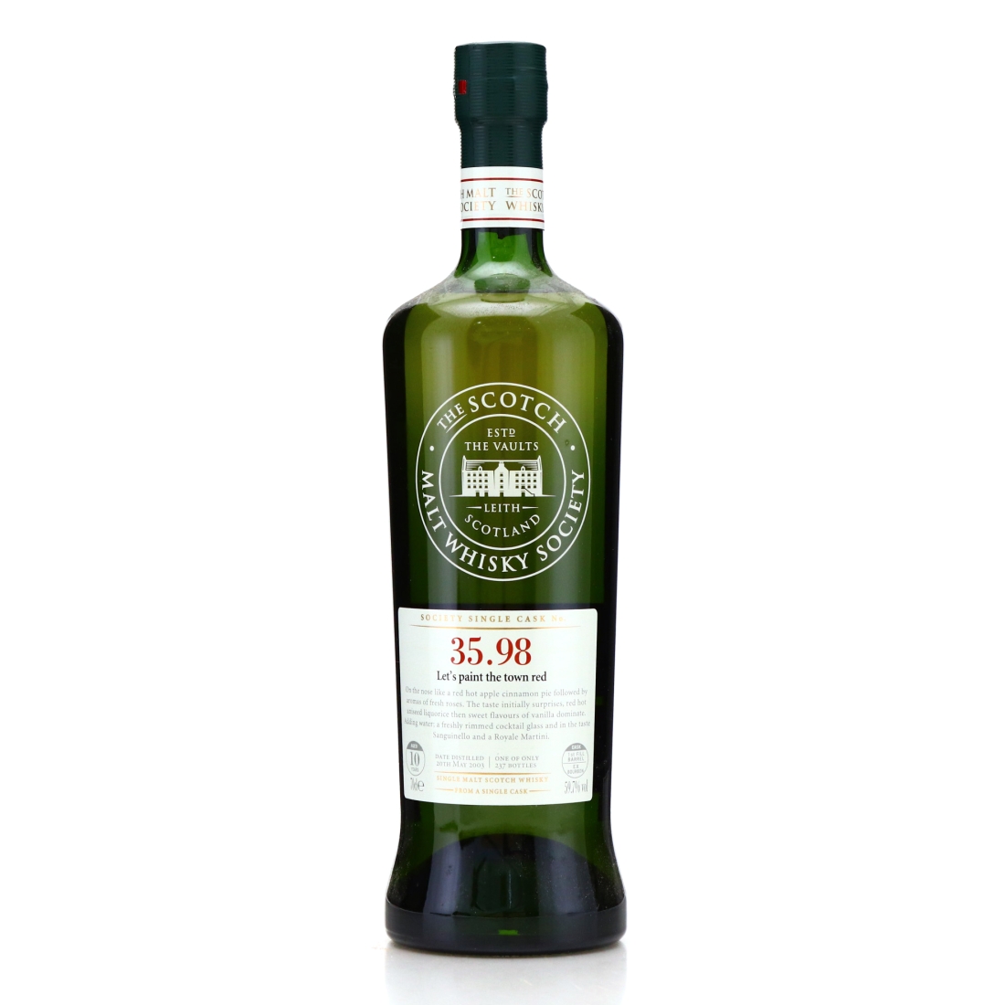 Glen Moray 2003 SMWS 10 Year Old 35.98