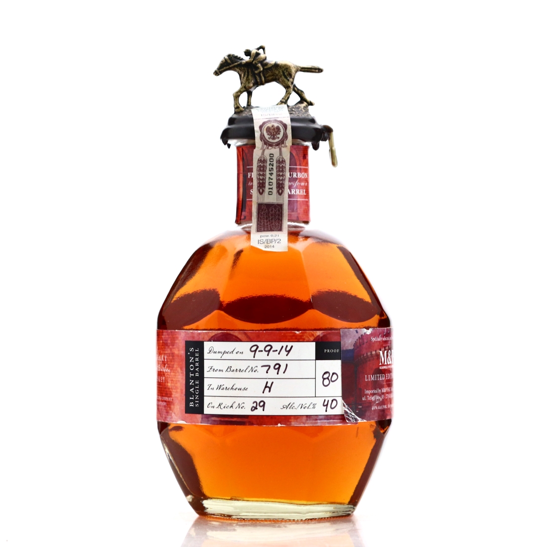 Blanton's Single Barrel dumped 2014 Limited Edition / M&P Wine and Spirits Festival