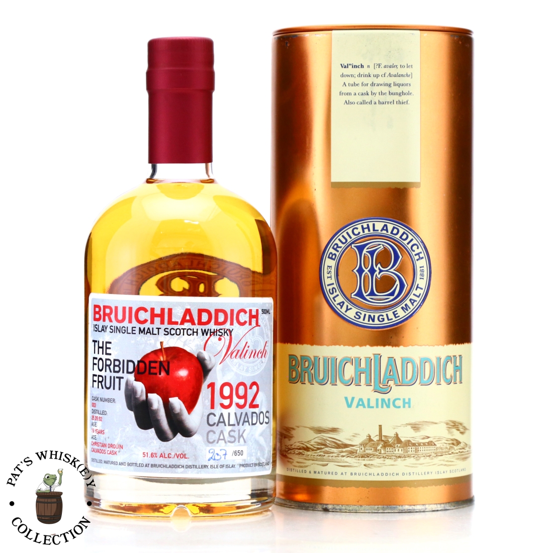 Bruichladdich 1992 Valinch 19 Year Old 'The Forbidden Fruit' 