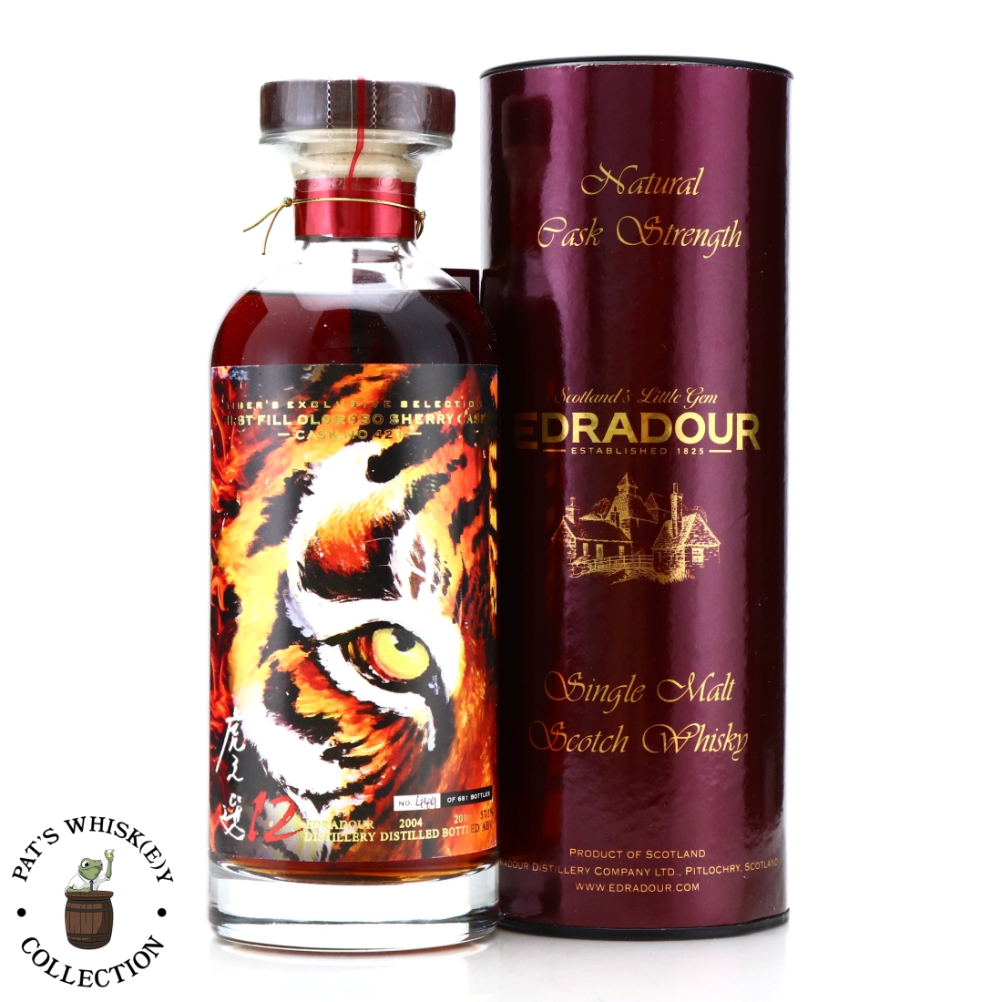 Edradour 2004 Single Cask 12 Year Old #421 / Tiger's Finest Selection No.12