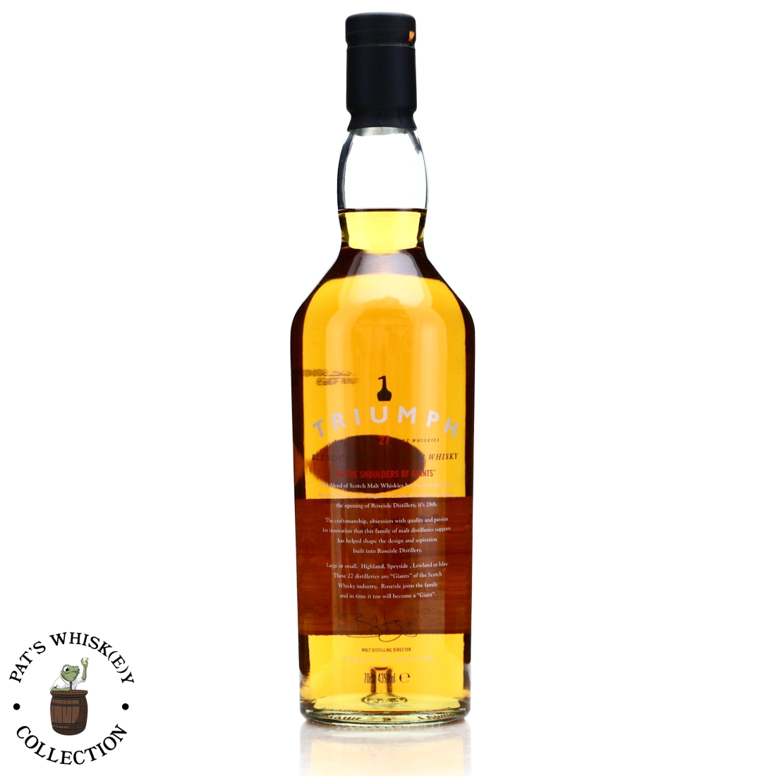 Triumph Blended Malt 2010 / Opening of Roseisle