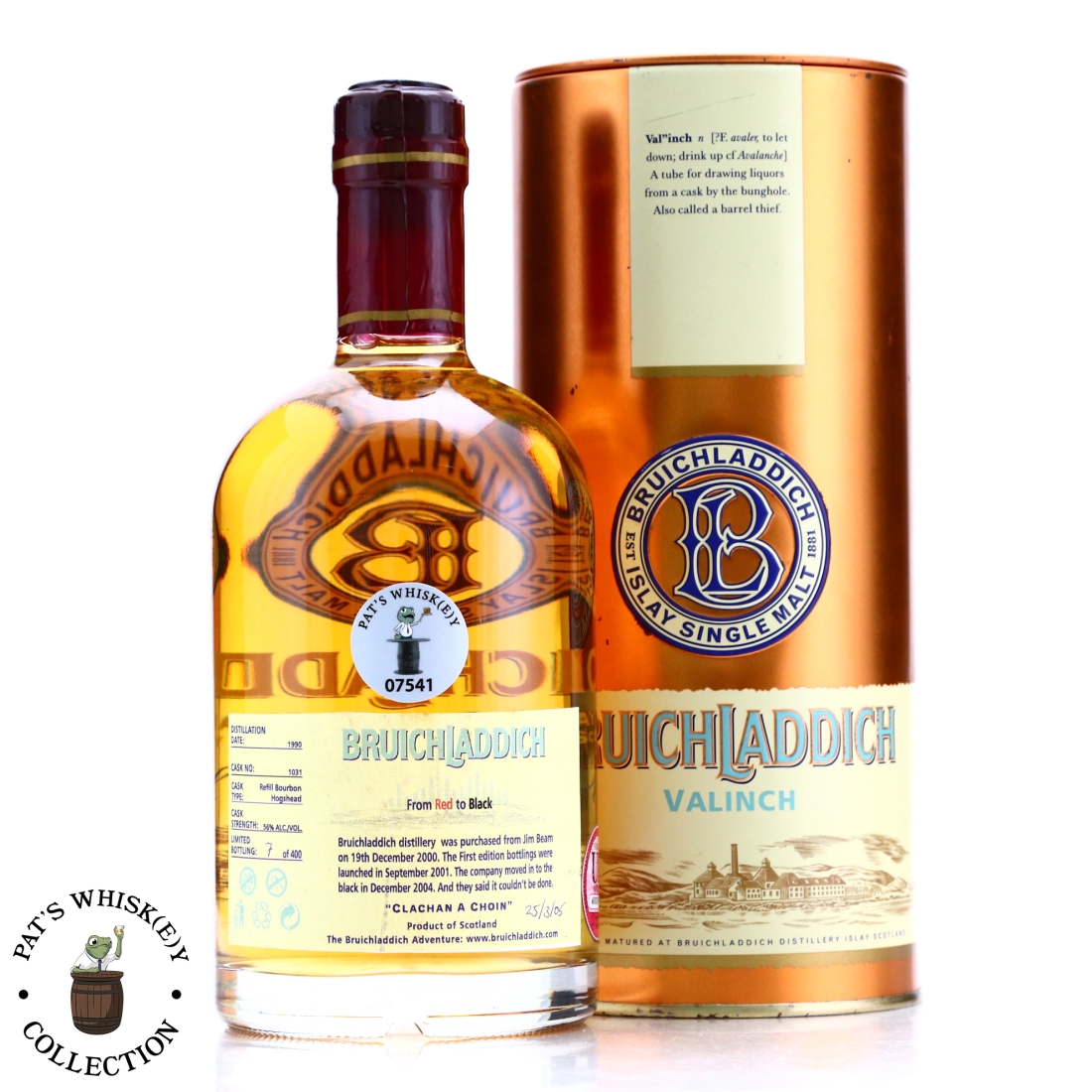 Bruichladdich 1990 Valinch 'From Red to Black'