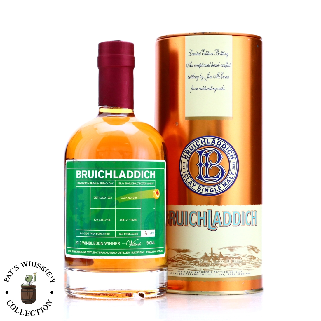 Bruichladdich 1992 Valinch 21 Year Old / 2013 Wimbledon Winner