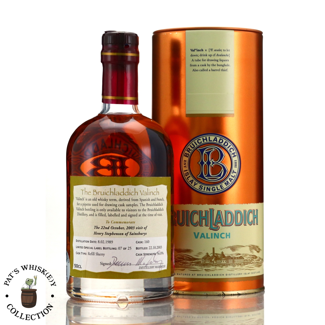 Bruichladdich 1989 Valinch 'Henry Stephenson of Sainsburys' / One of 25