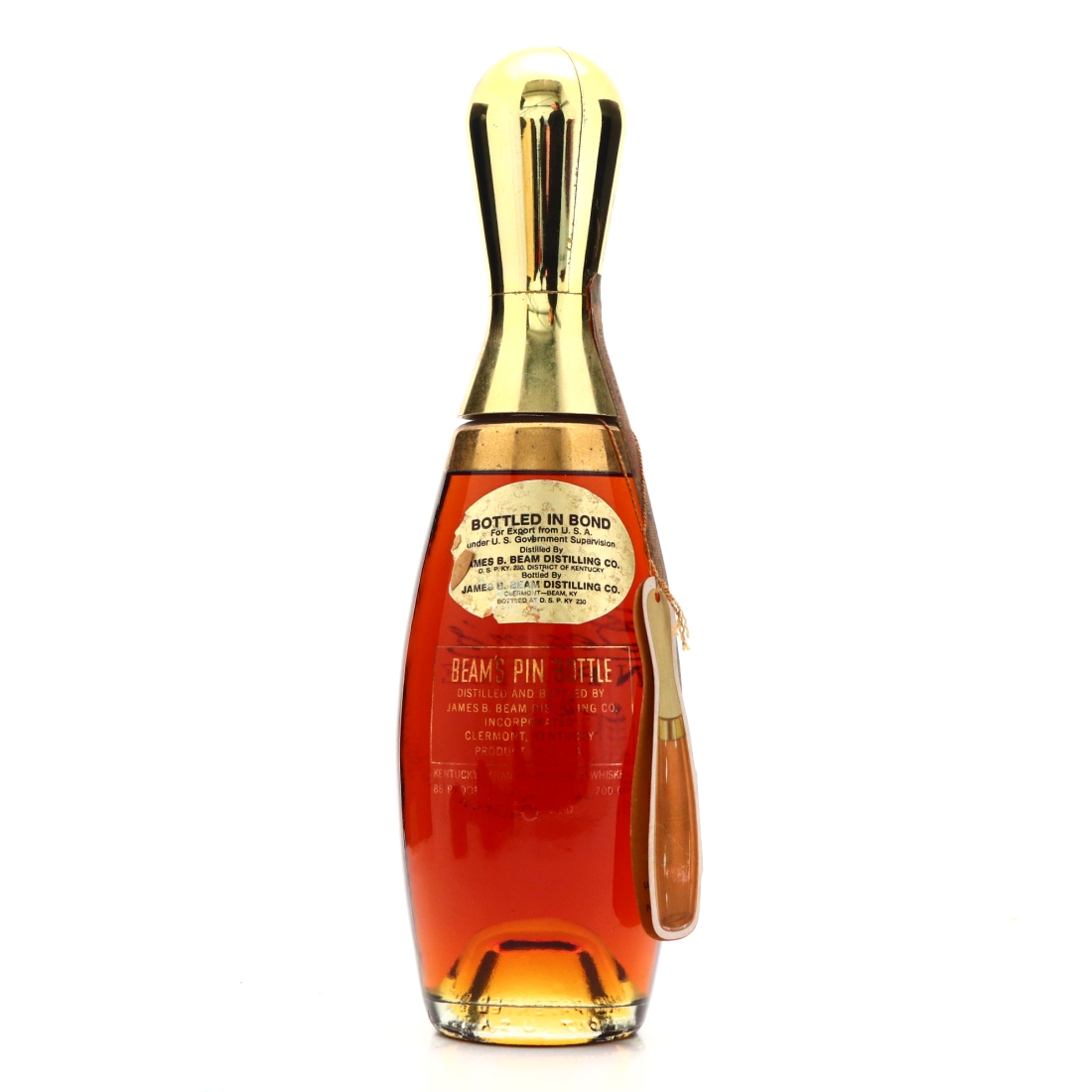 Jim Beam Pin-Bottle Decanter 1970s