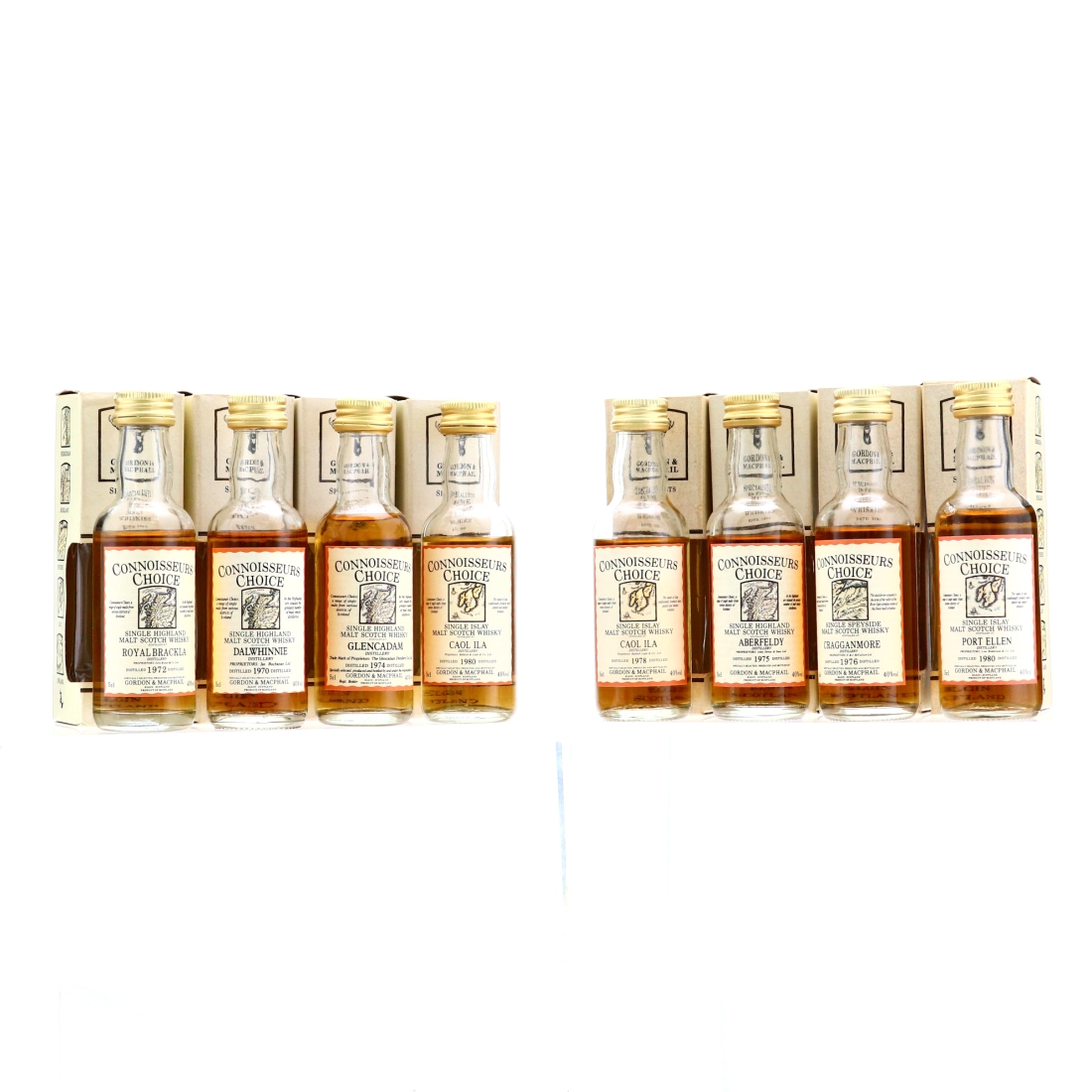 Gordon and MacPhail Connoisseurs Choice Miniature x 8 / Includes Port Ellen