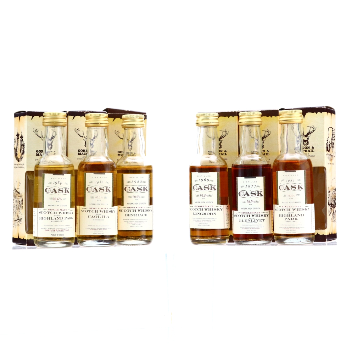 Gordon and MacPhail Cask Strength Miniature x 6 