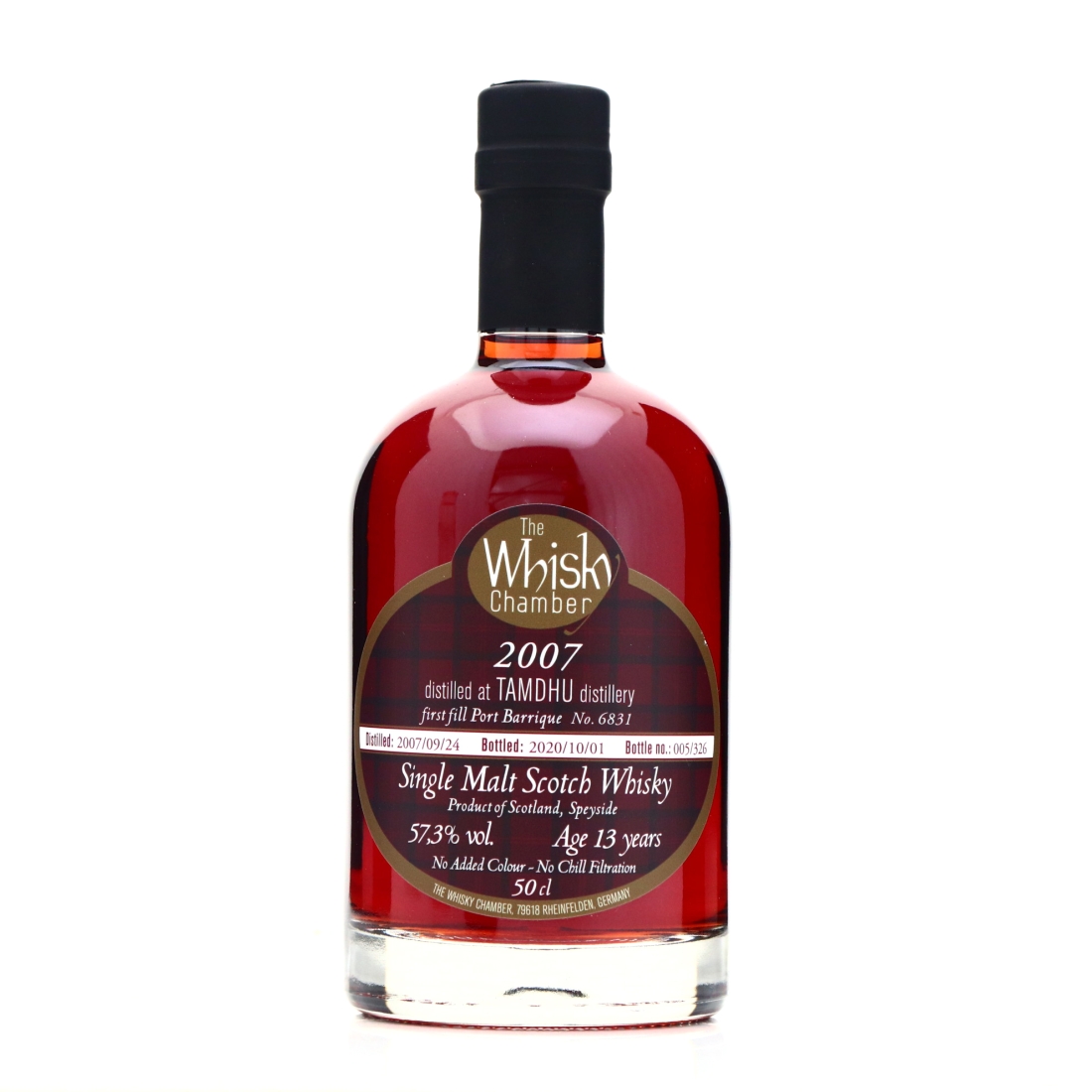 Tamdhu 2007 The Whisky Chamber Single Cask 50cl