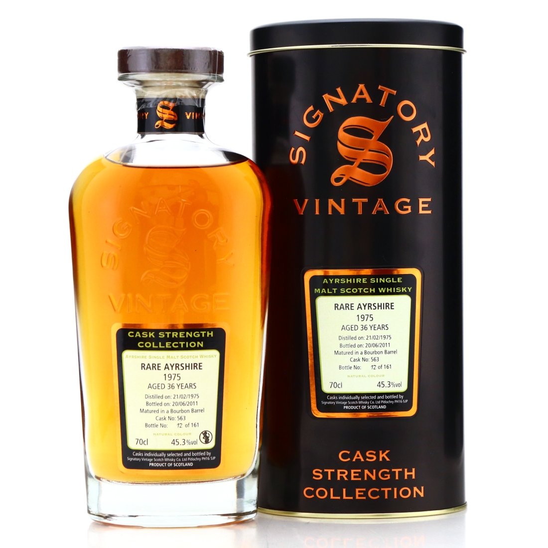 Ladyburn-Rare Ayrshire 1975 Signatory Vintage 36 Year Old