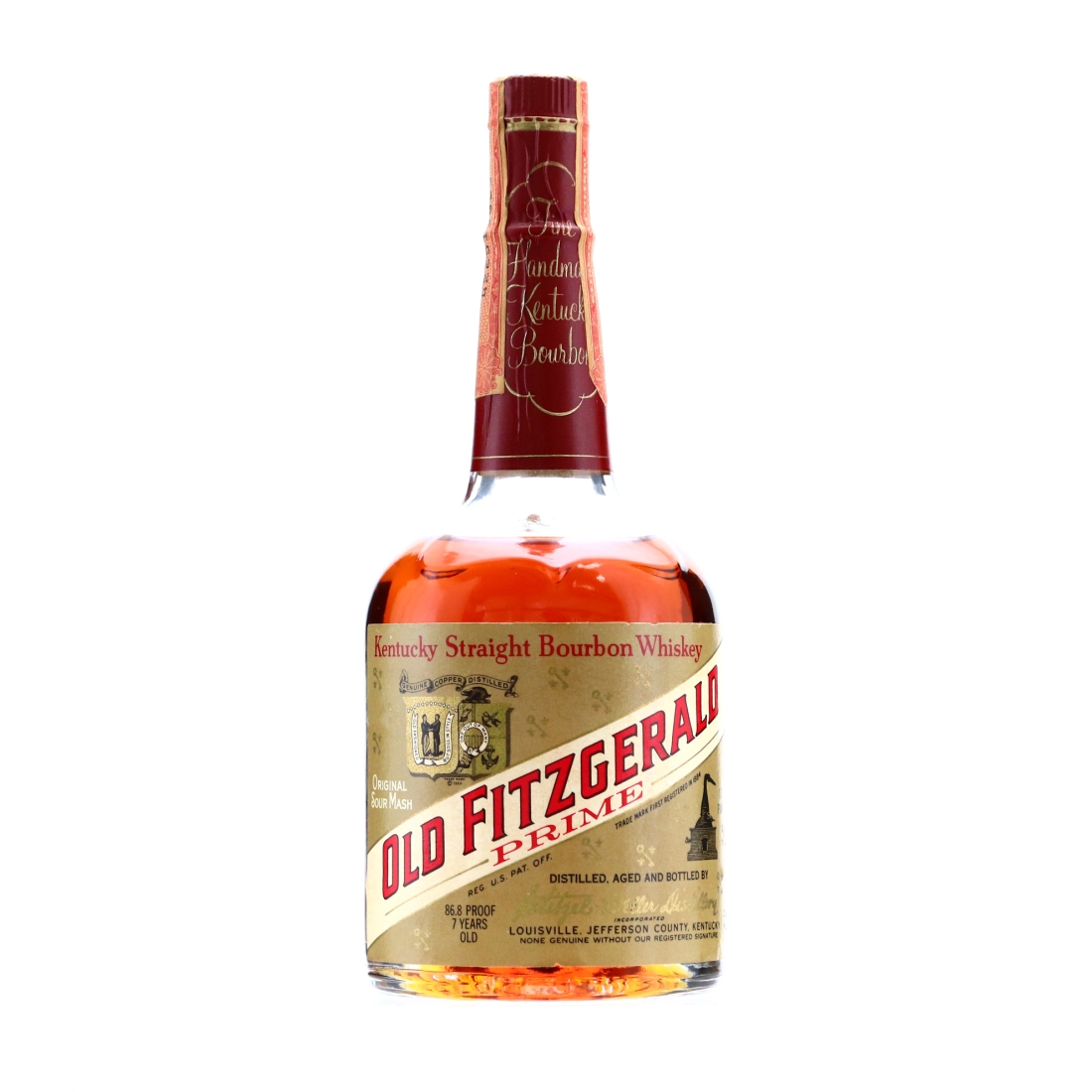 Old Fitzgerald 7 Year Old Prime Bourbon Half Pint 1971 / Stitzel-Weller